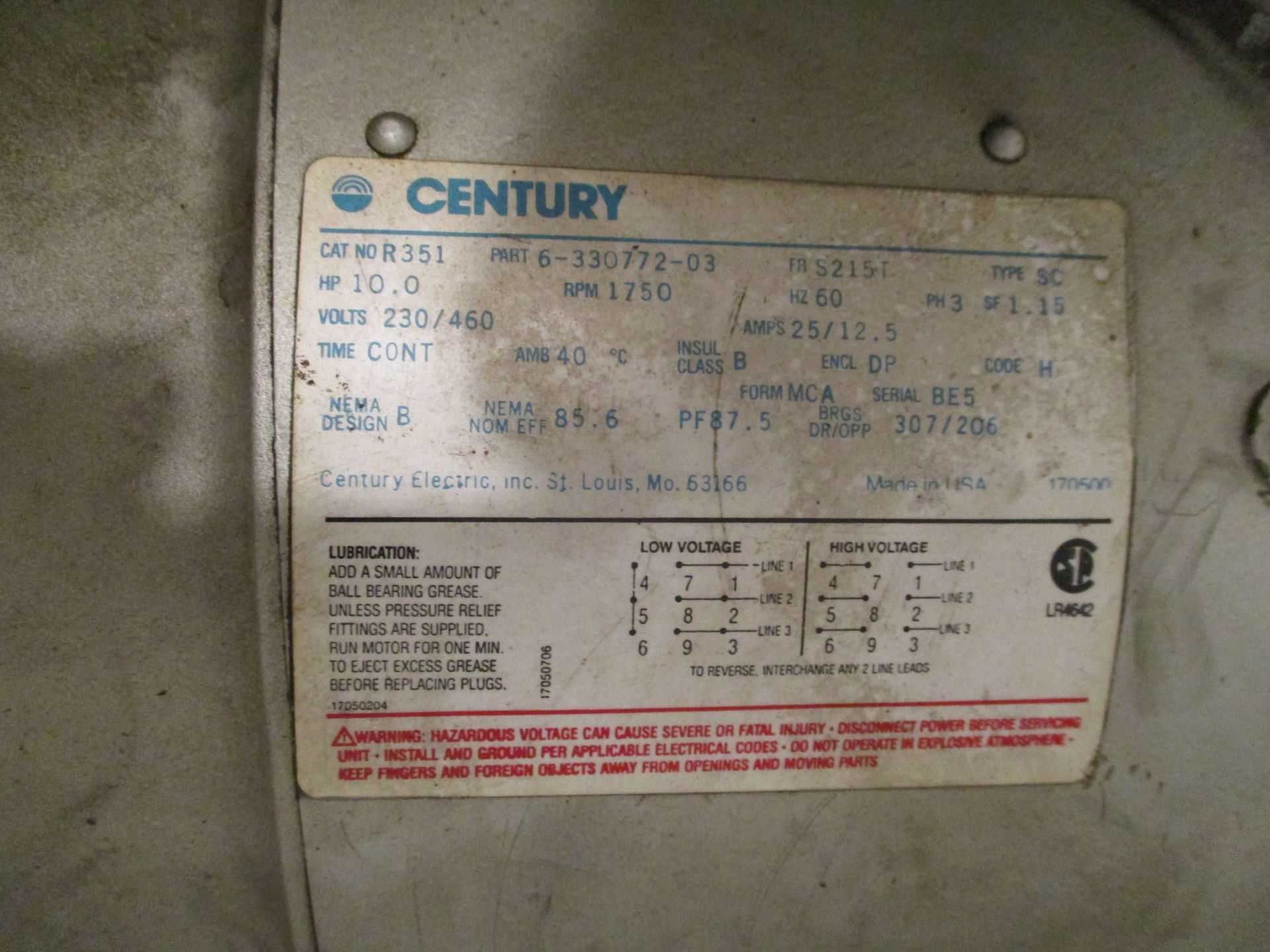 Campbell Hausfeld 10 HP, 2-Stage Tank Mounted Air Compressor - Image 7 of 7