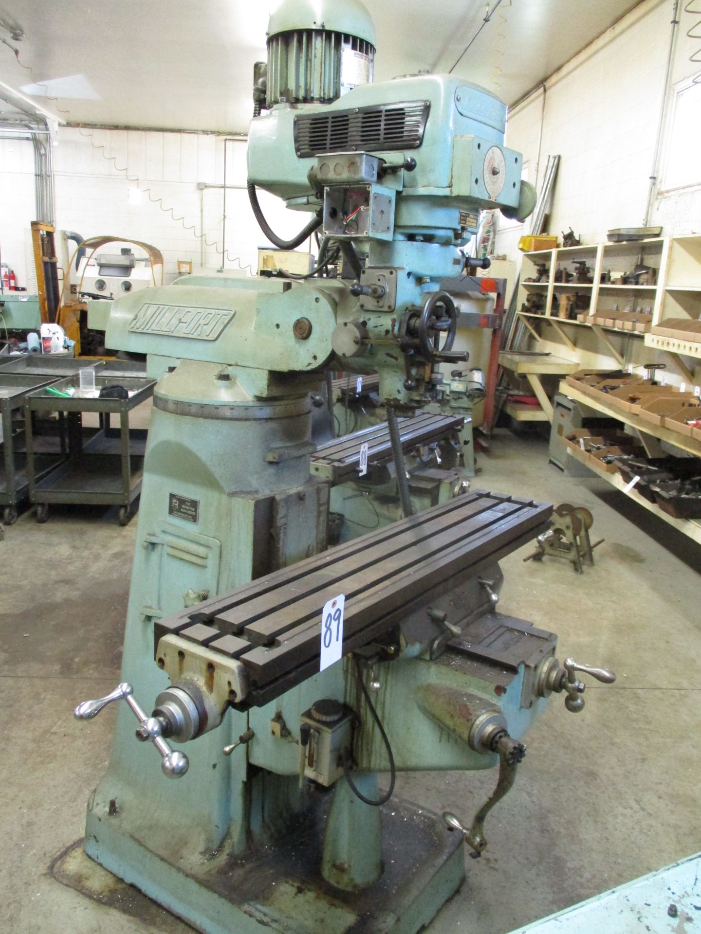 Millport Model 2S, 3 HP Variable Speed Vertical Mill, s/n 8003, 9" X 48" Table - Image 2 of 6