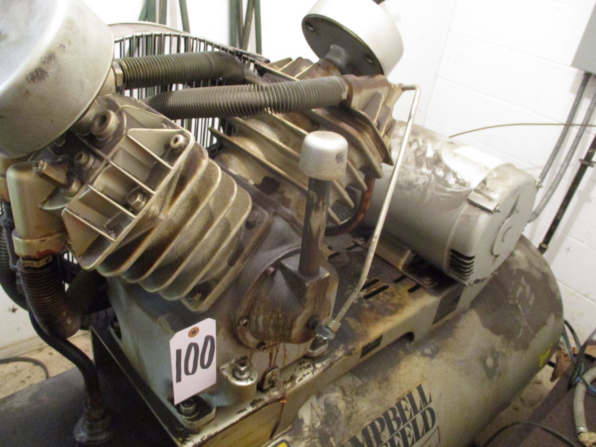 Campbell Hausfeld 10 HP, 2-Stage Tank Mounted Air Compressor - Image 5 of 7