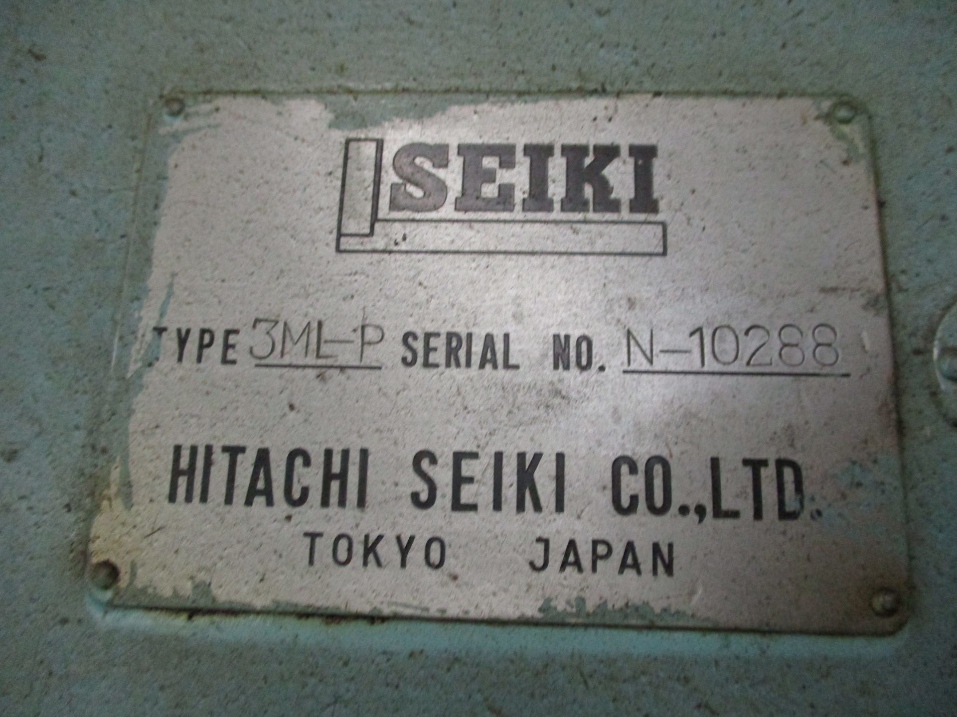 Hitachi Seiki Model 3ML-P Horizontal Mill, s/n N-10288, Outboard Support, 14" X 63" Table, 50 Taper, - Image 6 of 6