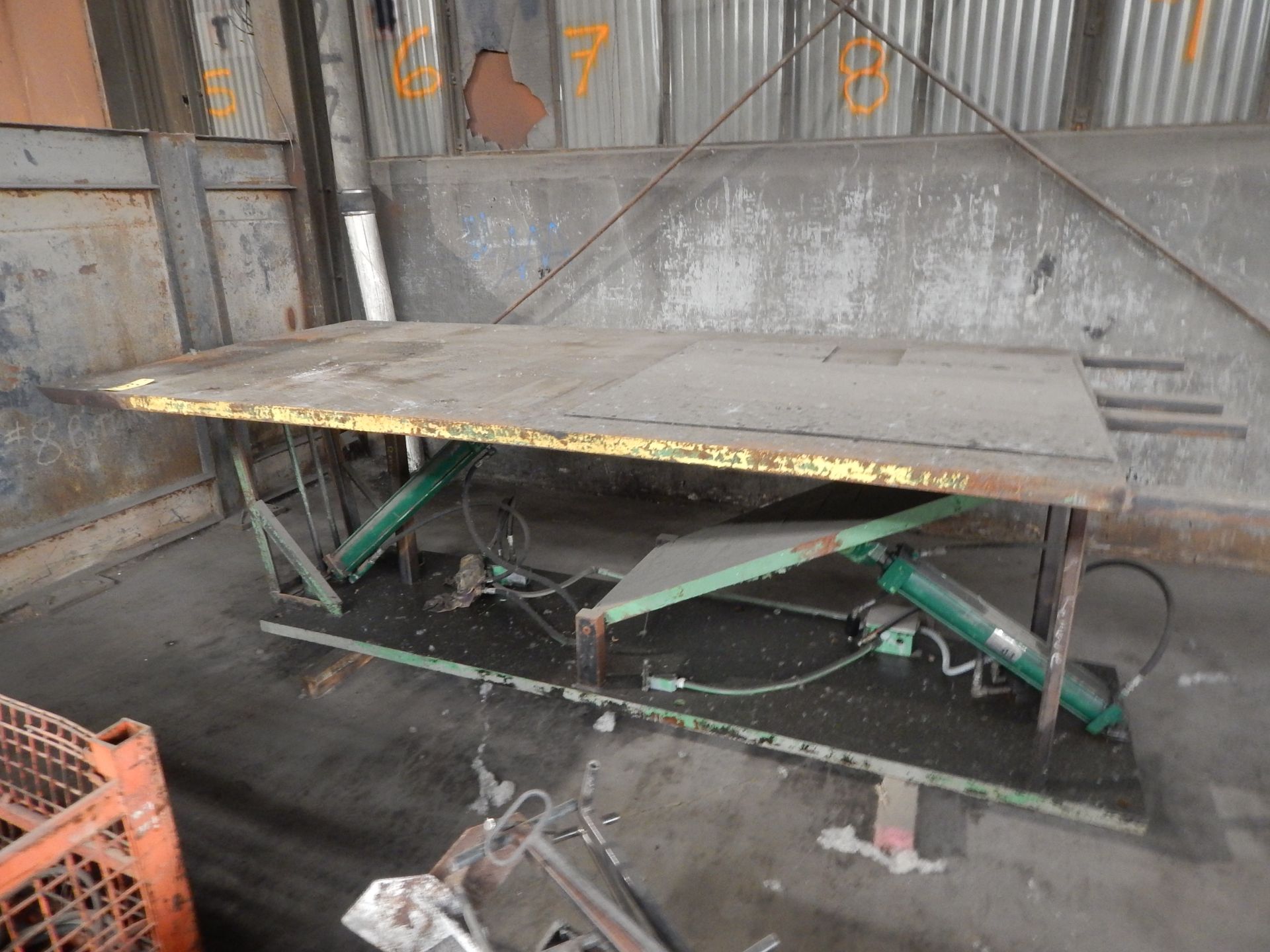 Hydraulic Scissor Lift Table, Dual Cylinder, 60" X 124" Table Size - Image 2 of 5