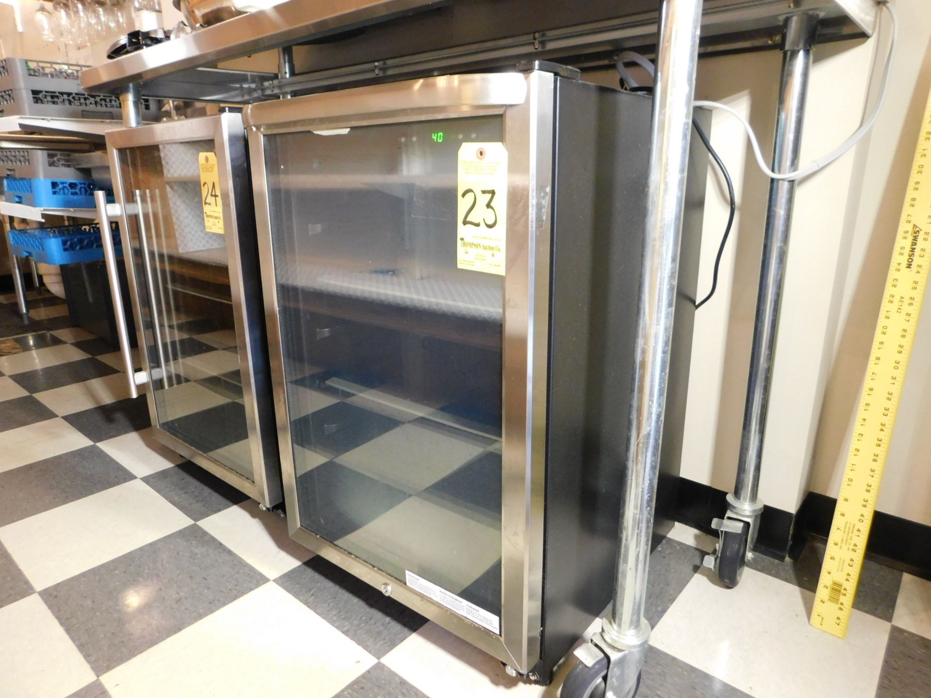 Frigidaire Under Bar Glass Door Refrigerator, 4.6 Cubic Feet