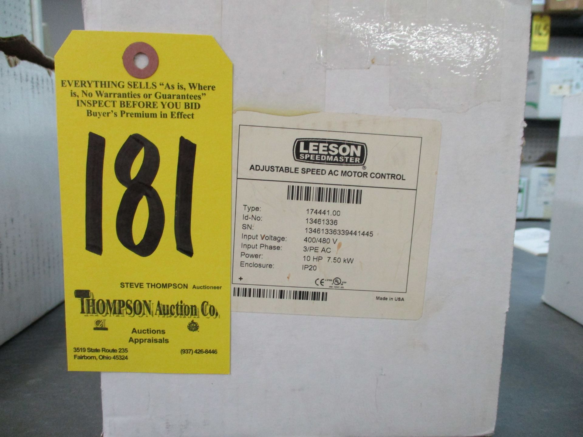 Leeson 174441 Adjustable Speed AC Motor Control