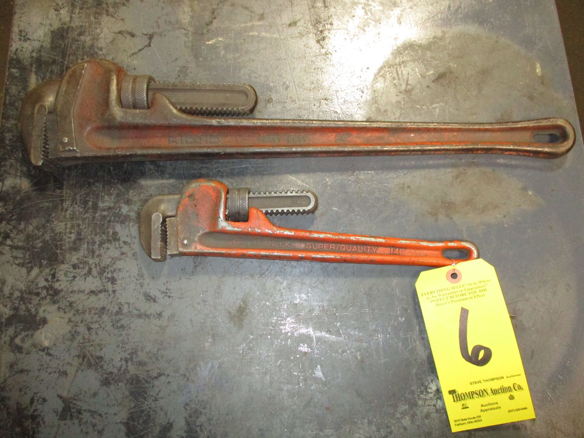 (2) Pipe Wrenches, 14" & 24"