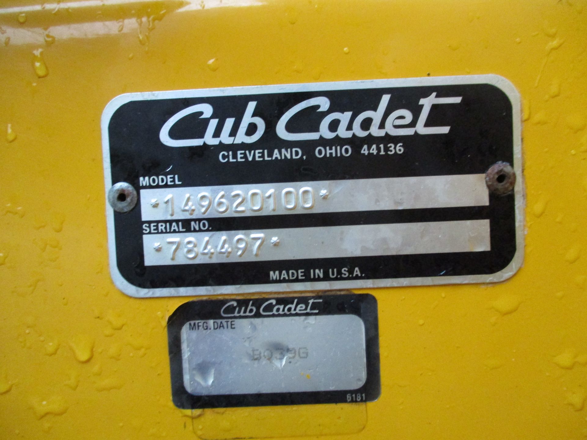 Cub Cadet Model 1210 Hydro Riding Lawn Mower, s/n 784497, 44" Mowing Deck, Newly Rebuilt Engine, - Image 7 of 7