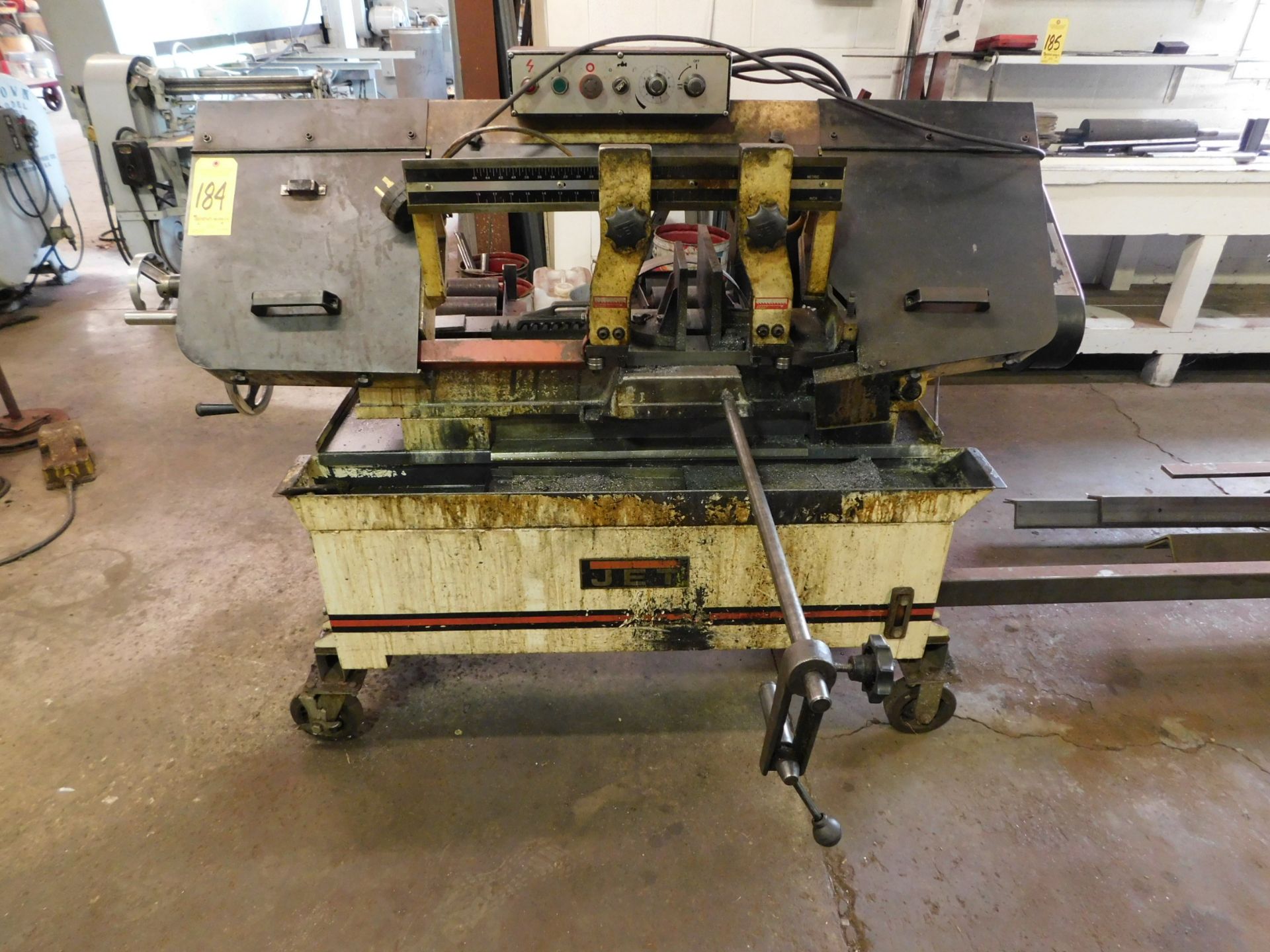 Jet Horizontal Band Saw, Model HBS-1018W, s/n 08121854, 2 HP, Single Phase