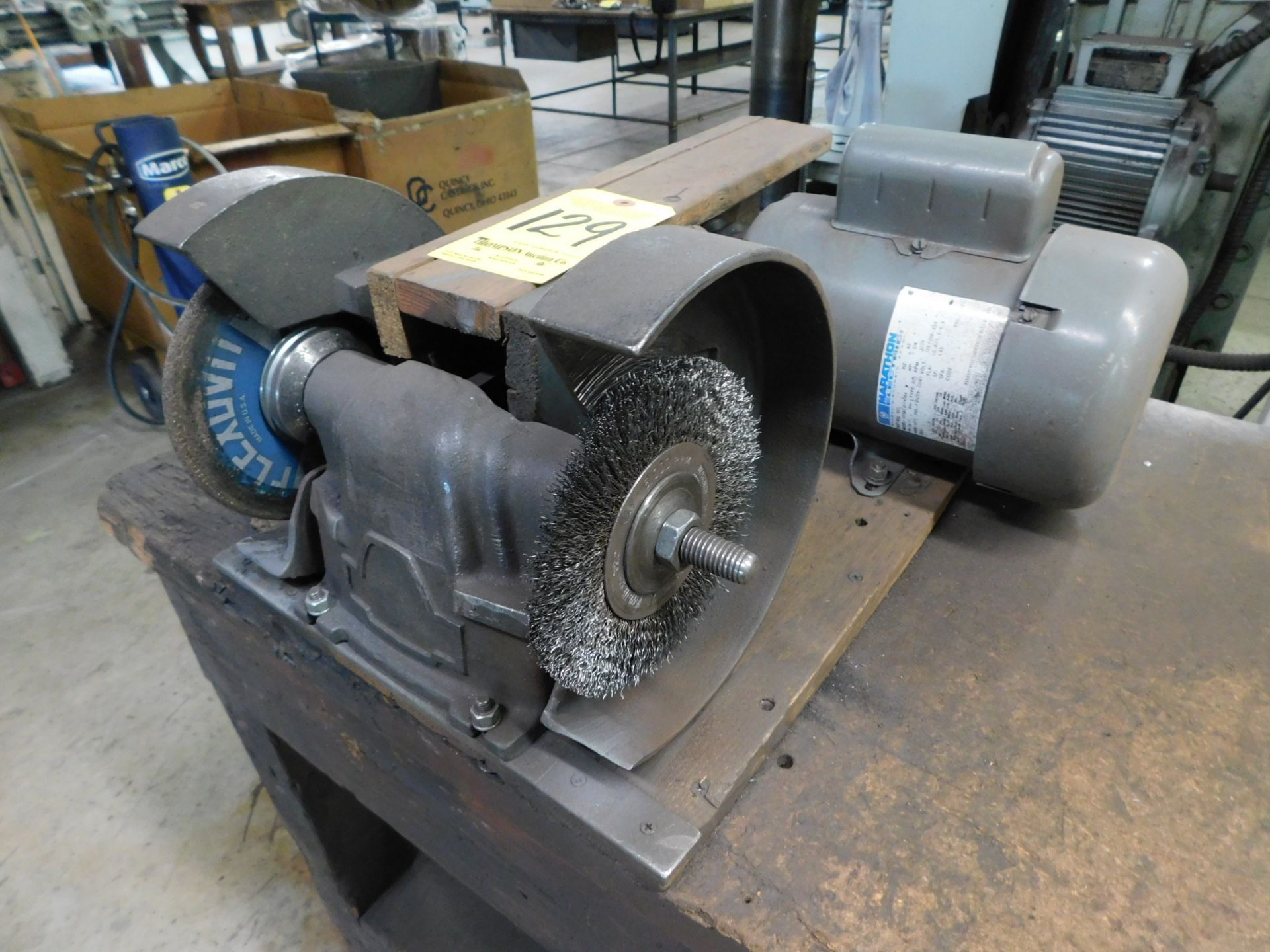 Double End Grinder with Bench, 3/4 HP