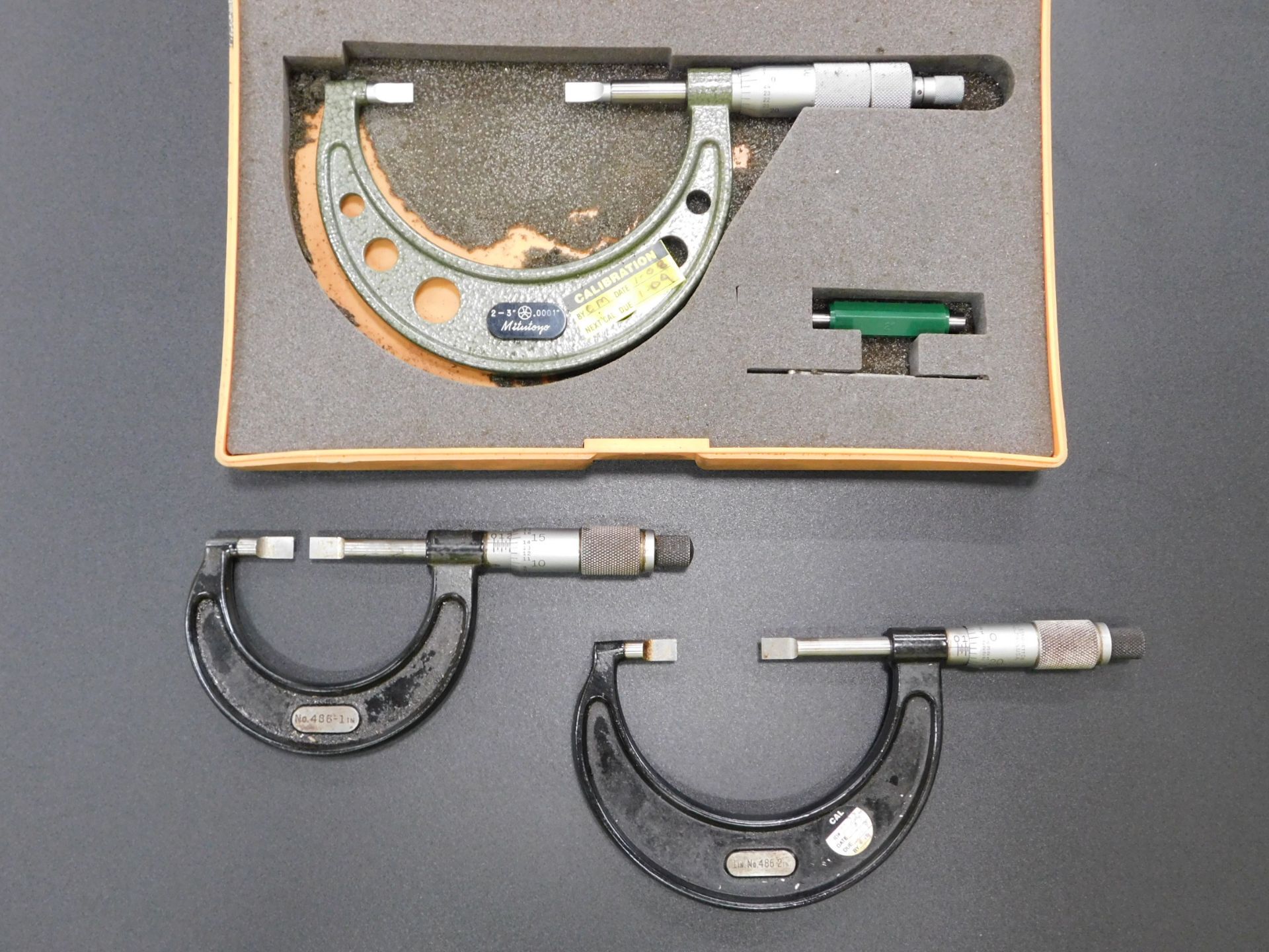 (3) Blade Micrometers, (1) Each 0-1", 1"-2", and 2" - 3"