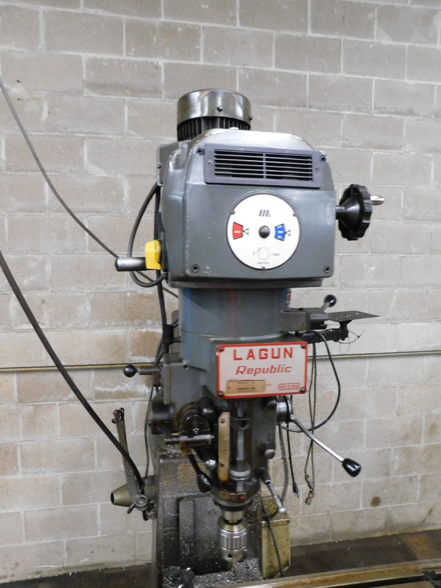 Lagun Model FTV-2 Vertical Mill, s/n SE17835, Variable Speed, 3 HP, R-8 Spindle, 9” X 48” Table, - Image 6 of 11