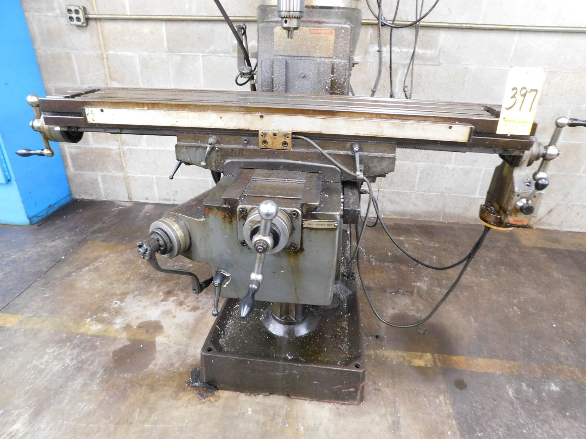 Lagun Model FTV-2 Vertical Mill, s/n SE17835, Variable Speed, 3 HP, R-8 Spindle, 9” X 48” Table, - Image 4 of 11