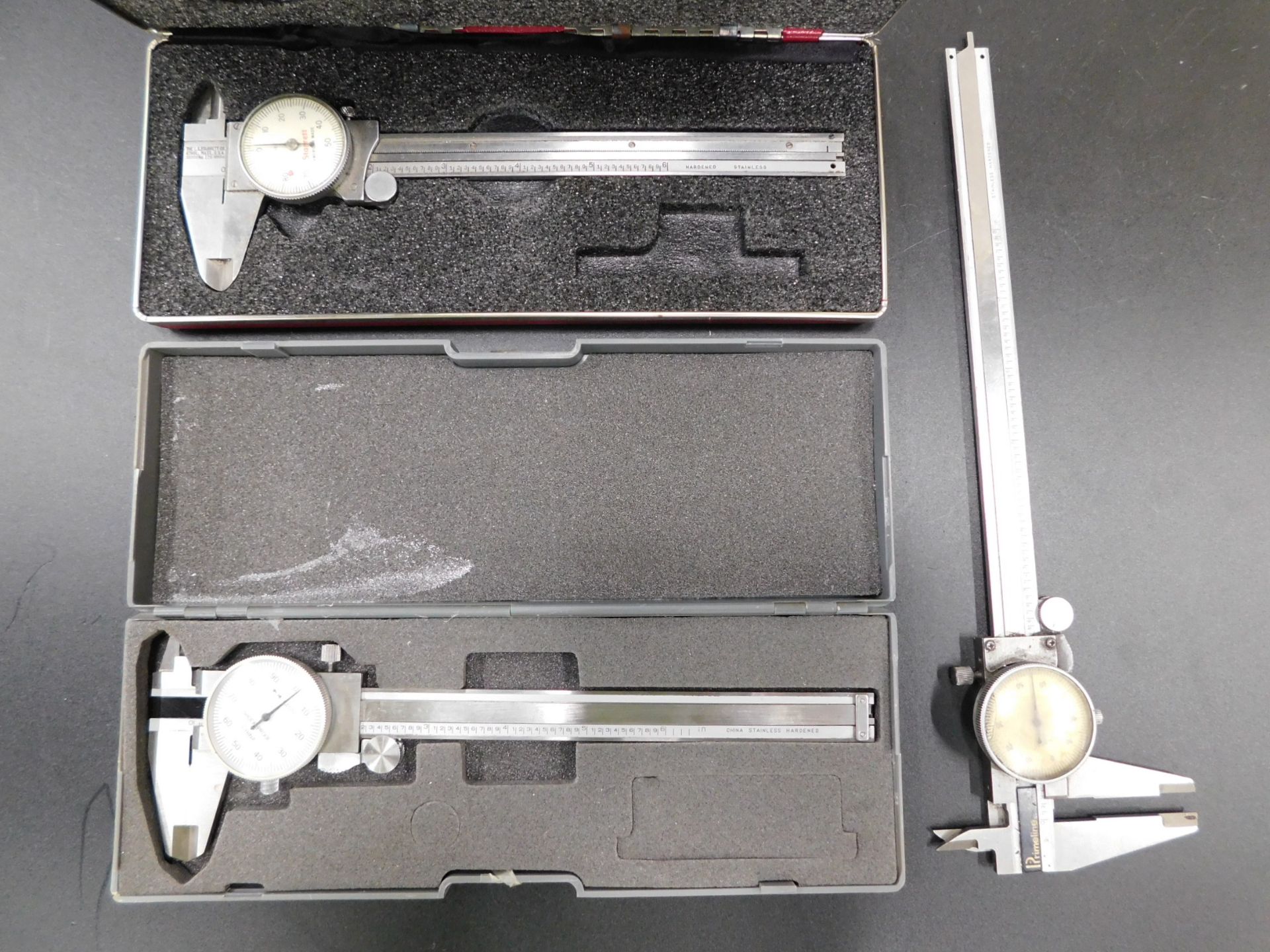 (2) 6" and (1) 8" Dial Calipers