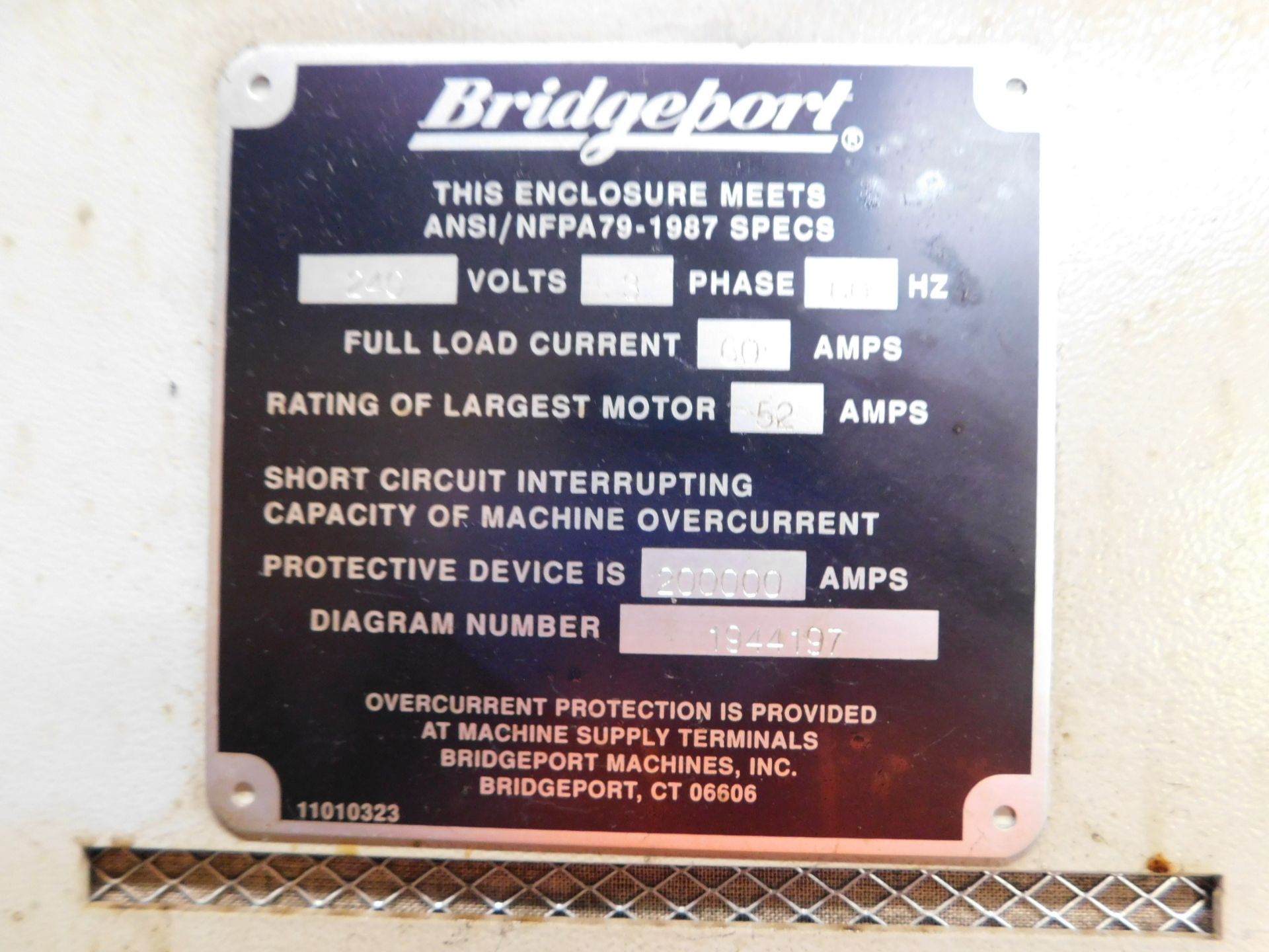 Bridgeport EZ-Path II CNC Tool Room Lathe, s/n 002-082179-325, New 1997, 20” X 42” Capacity, - Image 11 of 12