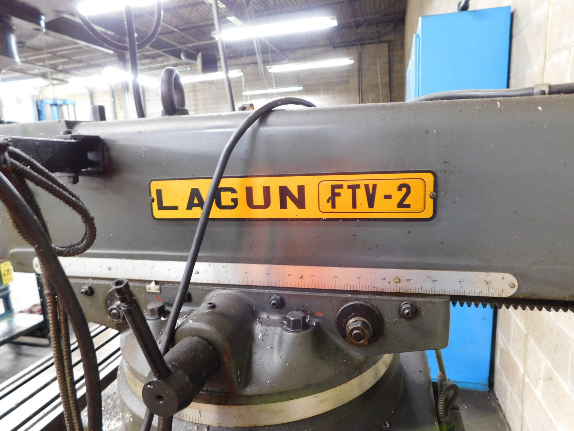 Lagun Model FTV-2 Vertical Mill, s/n SE17835, Variable Speed, 3 HP, R-8 Spindle, 9” X 48” Table, - Image 11 of 11