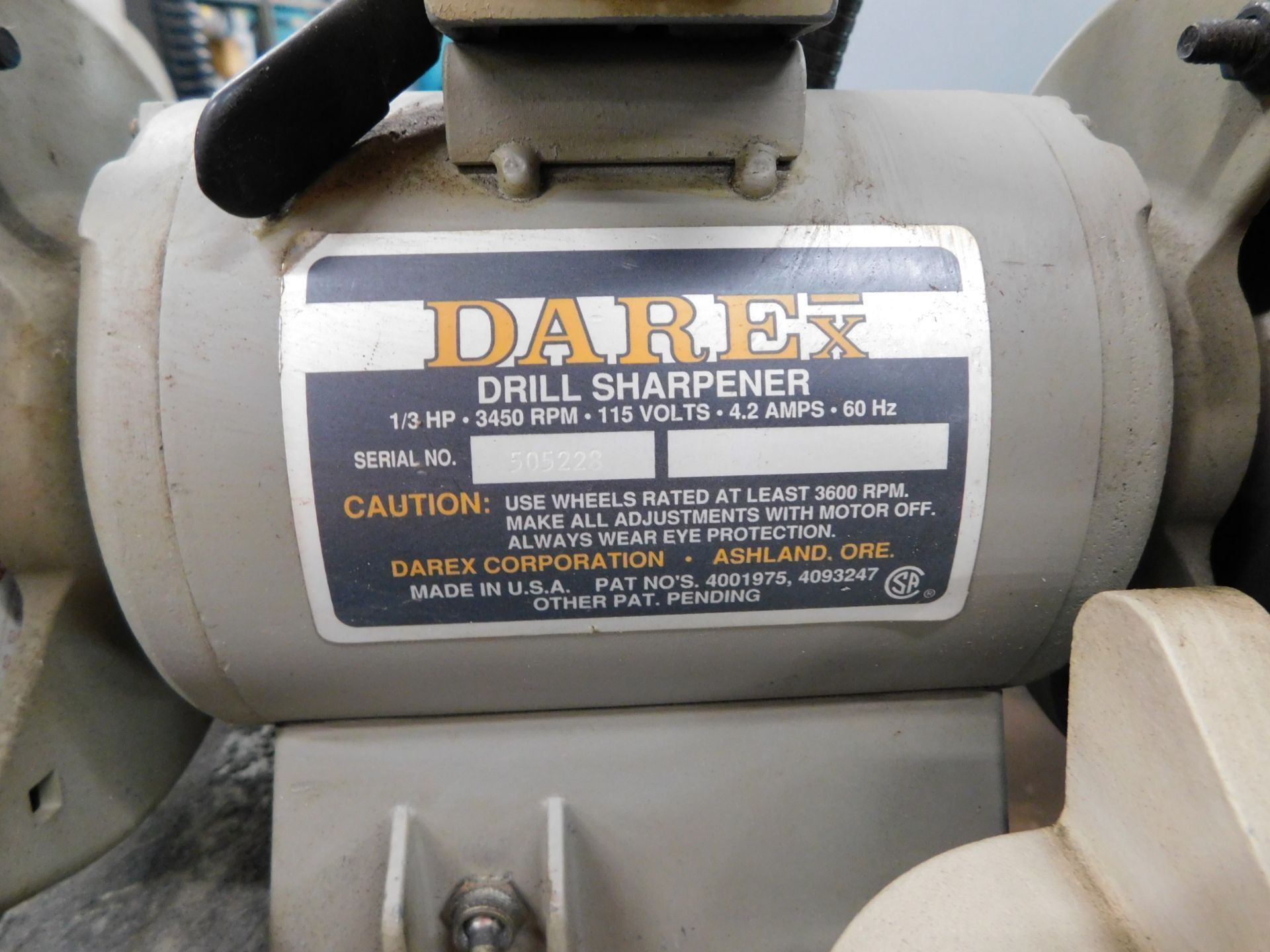 Darex Drill Sharpener, s/n 505228 - Image 3 of 4