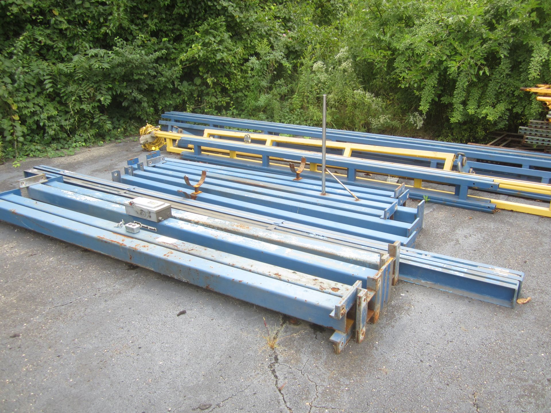 (2) Free Standing Gorbel Cranes, with Hoists, (1) 14' X 24' 4-Post, 2,000 Lb., (1) 20' X 36' 6-Post - Image 2 of 9