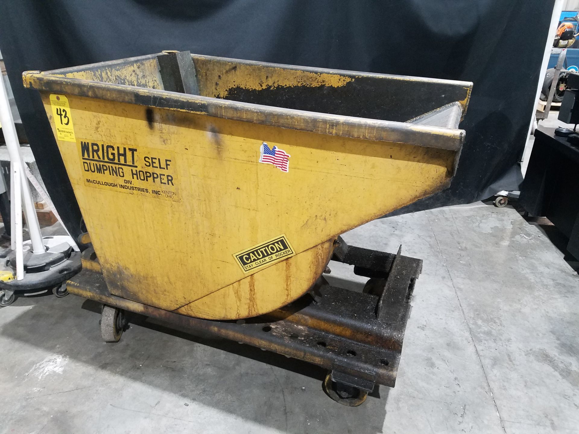 Self Dumping Hopper, 1/2 Cubic Yard