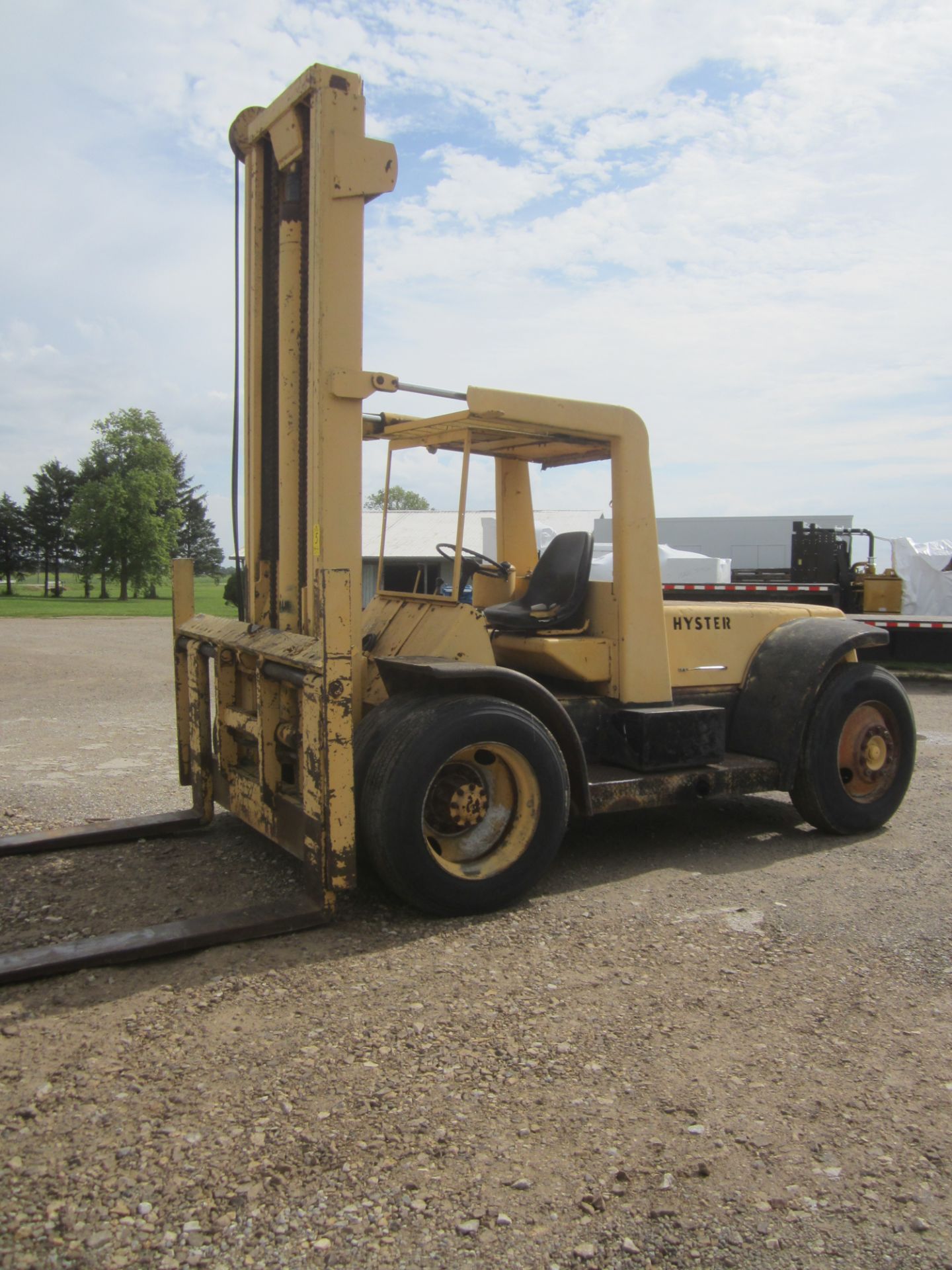 Hyster Yard Fork Lift, s/n B7P3454K, Estimated 18,000 Lb. Capacity, Diesel, Pneumatic Tires, Dual - Image 2 of 18