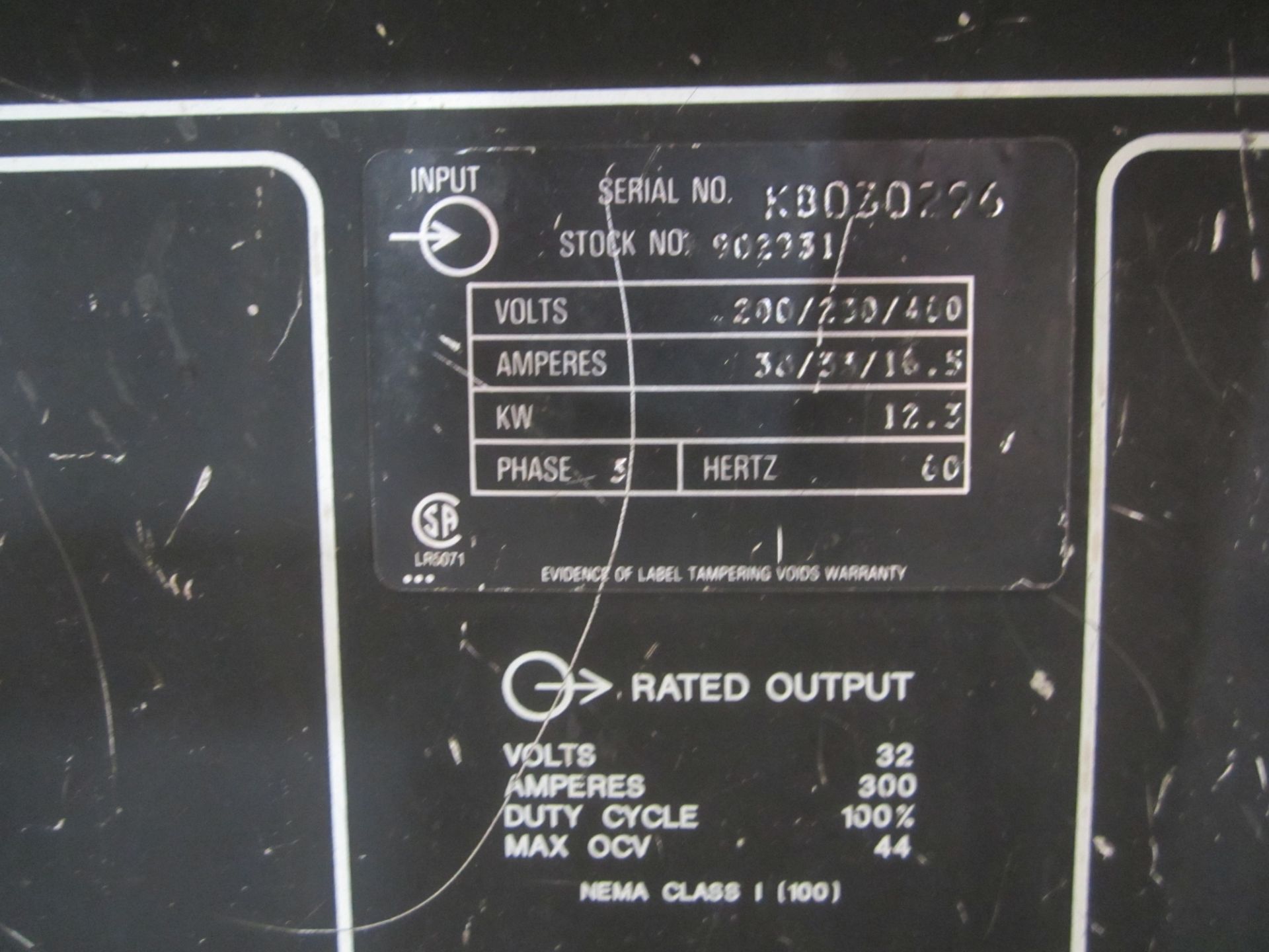 Miller CP-300 Mig Welder, s/n KB030296, With Miller S21E Wire Feeder - Image 7 of 7