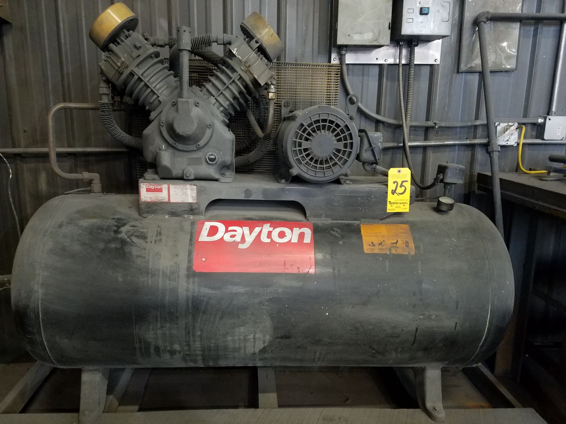 Dayton Model 5F-233A Air Compressor, 10 HP, 2-Stage, Tank Mounted, 230/460/3