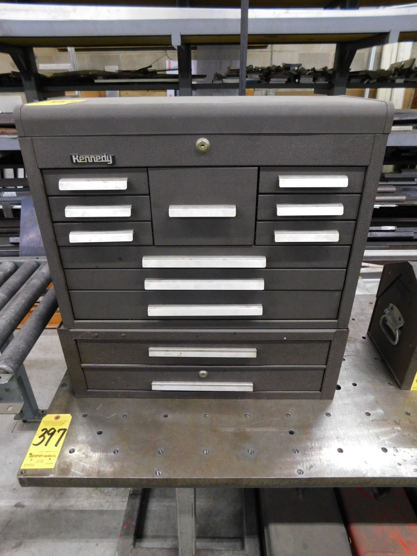 Kennedy Toolbox with 2-Drawer Stack on Cabinet