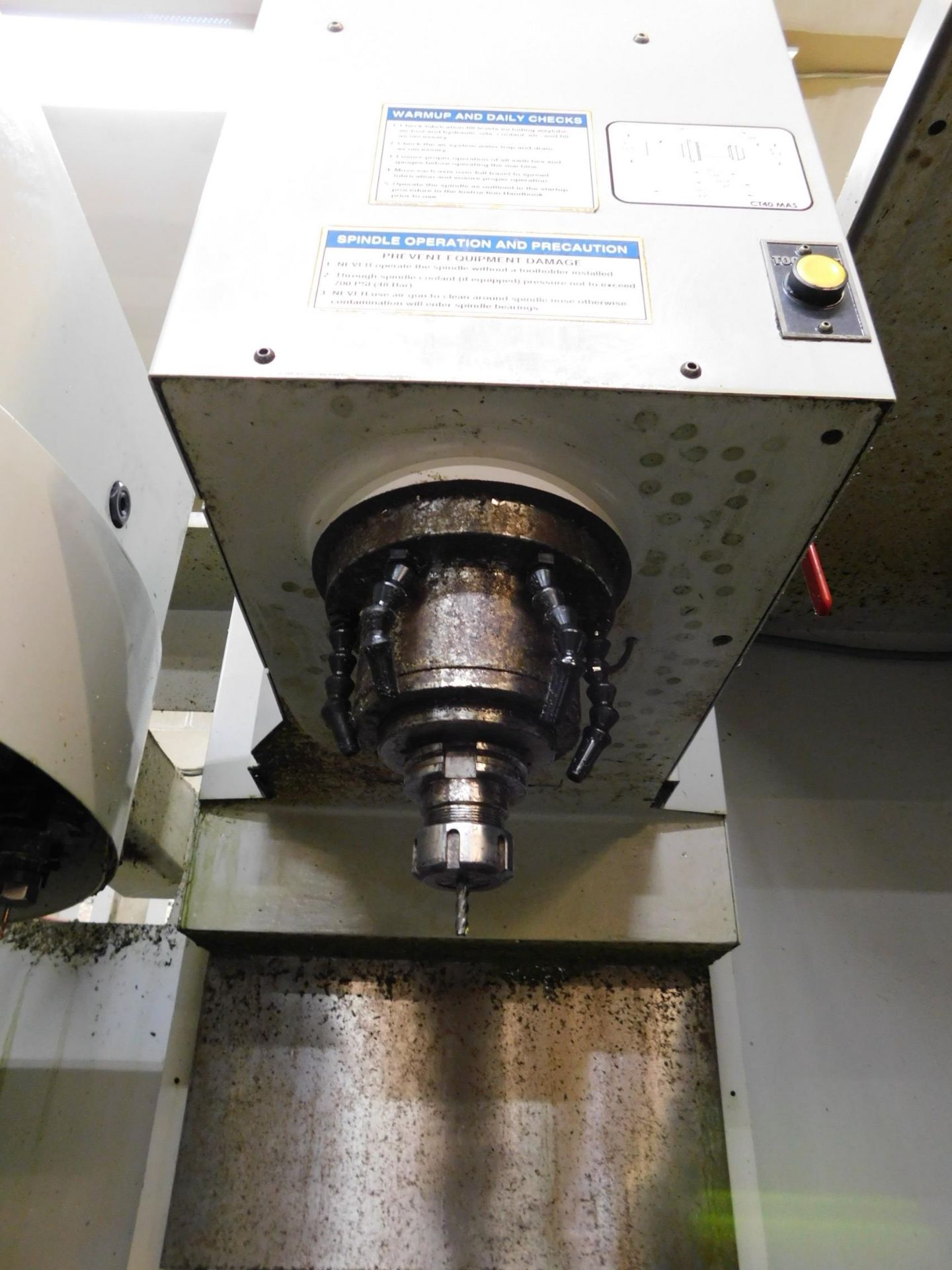 Milltronics Model VM-22 CNC Vertical Machining Center, s/n 12130, Series D, Centurian 7200 CNC - Image 6 of 15