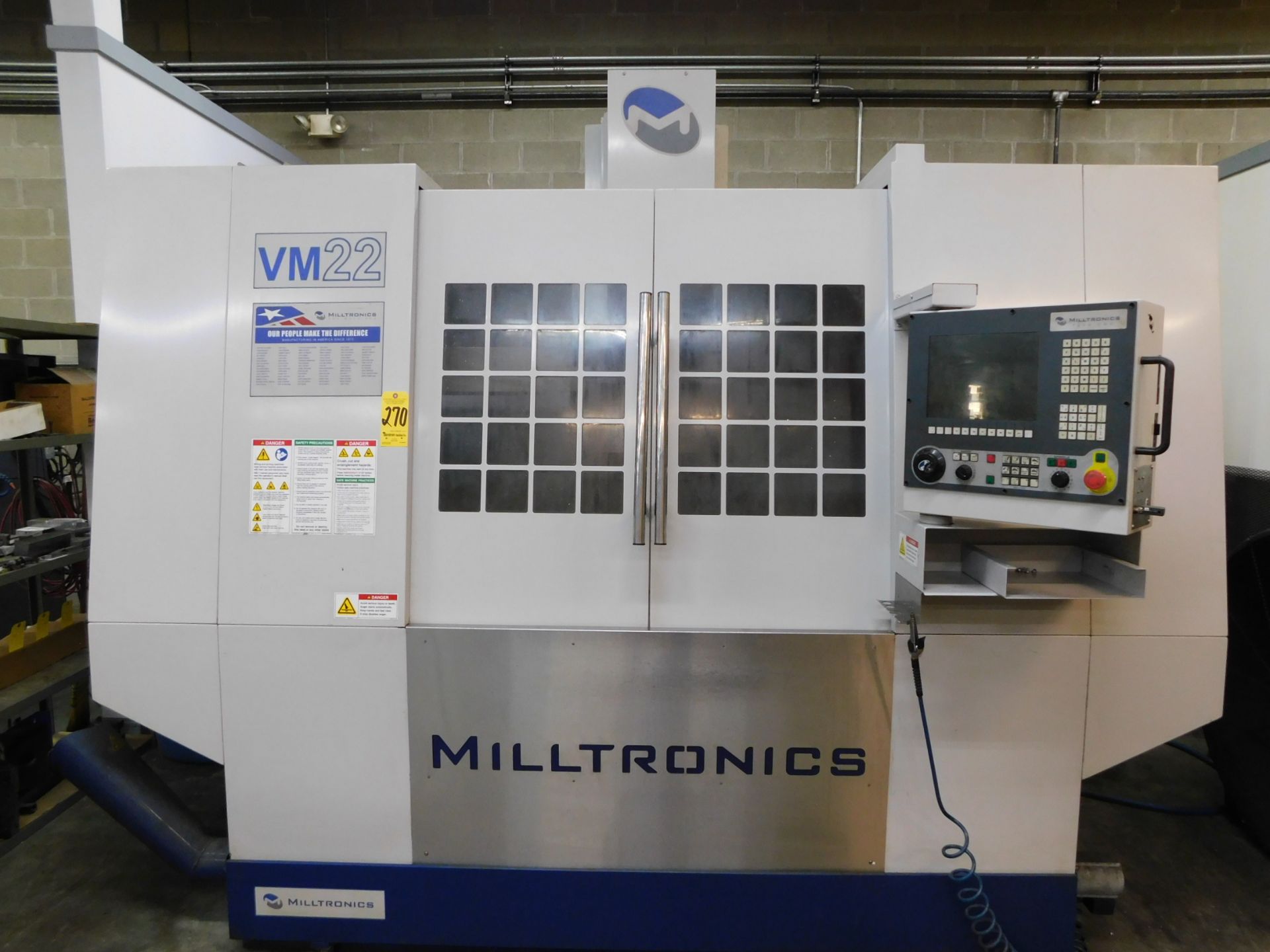 Milltronics Model VM-22 CNC Vertical Machining Center, s/n 12130, Series D, Centurian 7200 CNC - Image 2 of 15