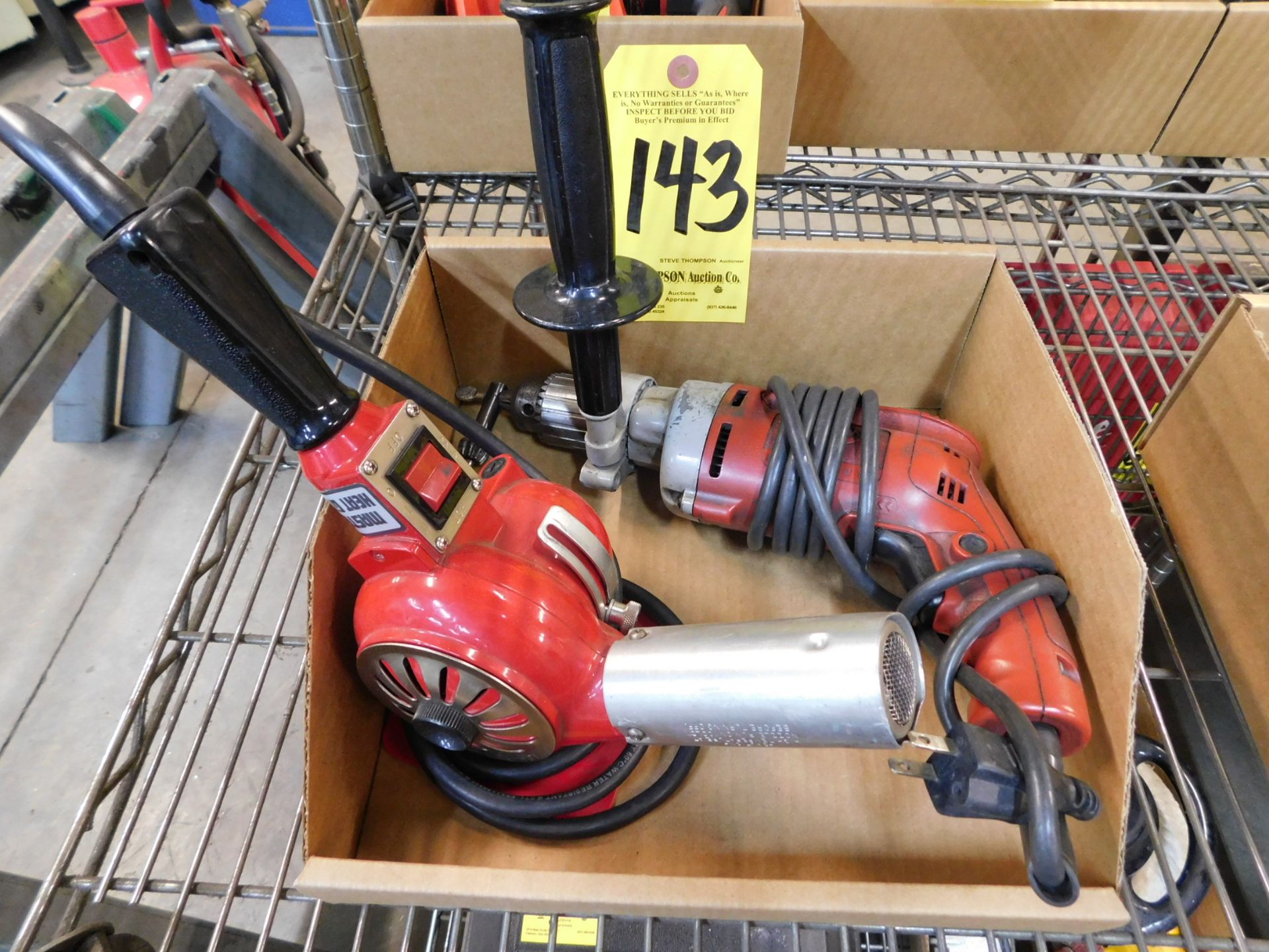 Milwaukee 1/2" Electric Drill and Master Heat Gun