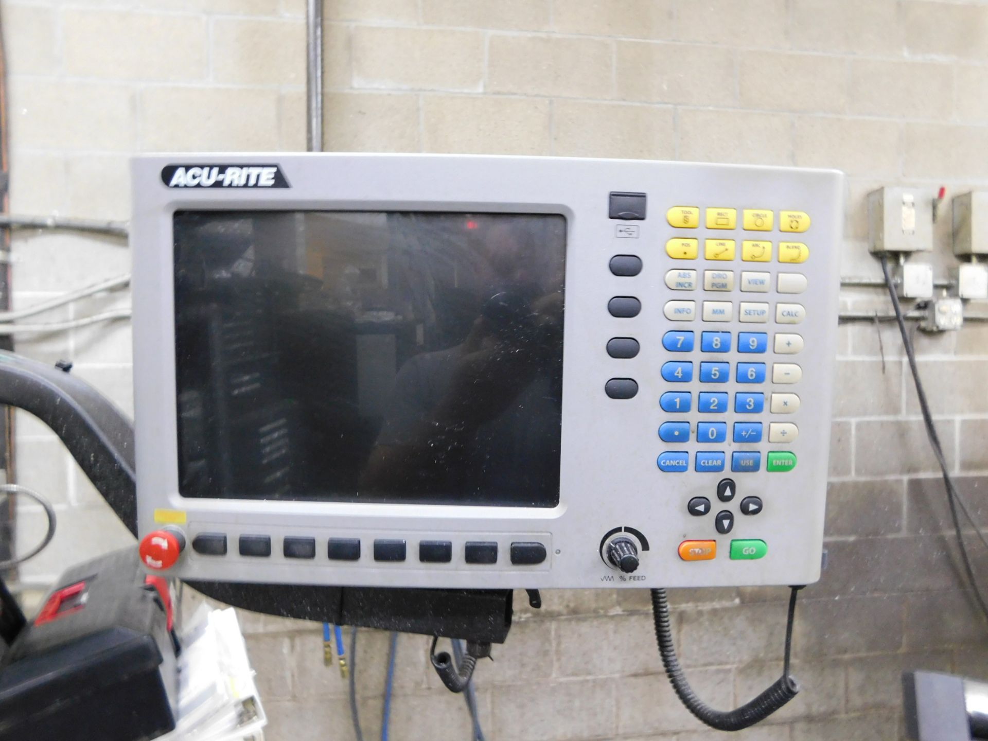 Kent USA Model KTM-4VK, 2-Axis CNC Vertical Mill, s/n 10413122, New 2015, Accu-Rite Mill Power CNC - Image 6 of 7