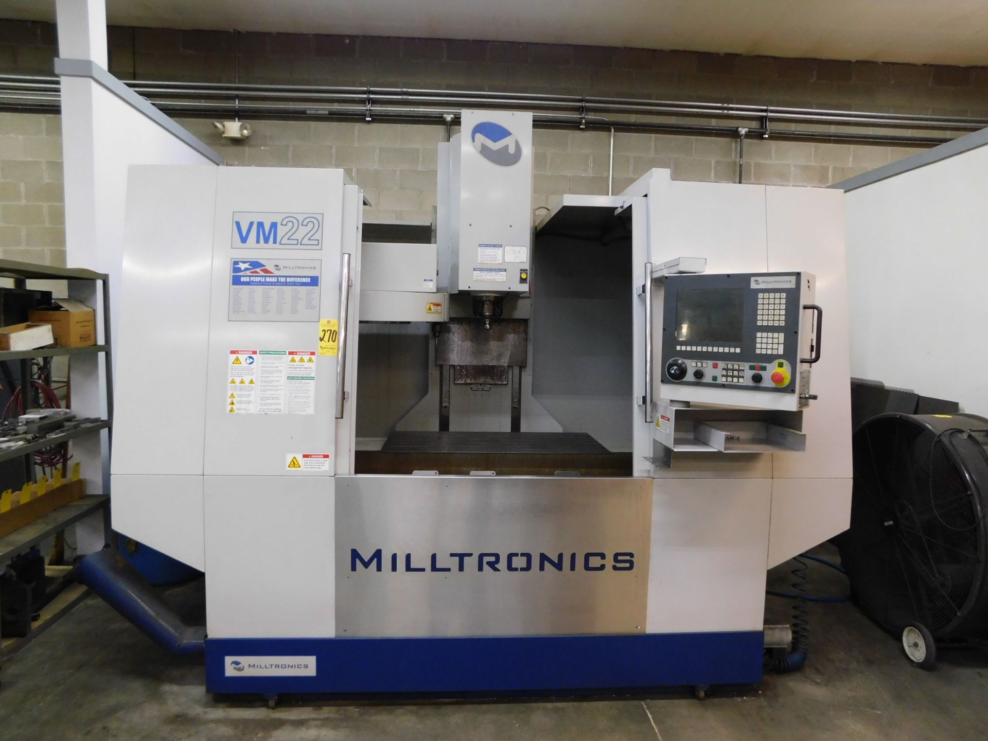 Milltronics Model VM-22 CNC Vertical Machining Center, s/n 12130, Series D, Centurian 7200 CNC - Image 14 of 15