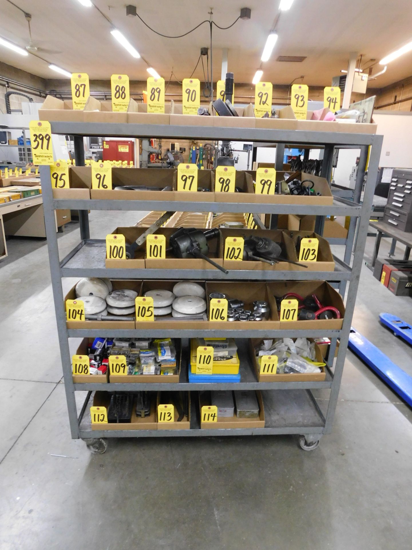 6-Tier Shelving Unit on Casters, 60" H X 48" W X 19" Deep