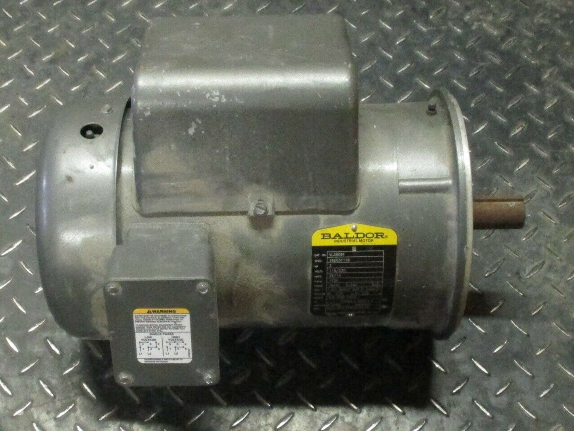 BALDOR VL3609T AC MOTOR 3 Hp