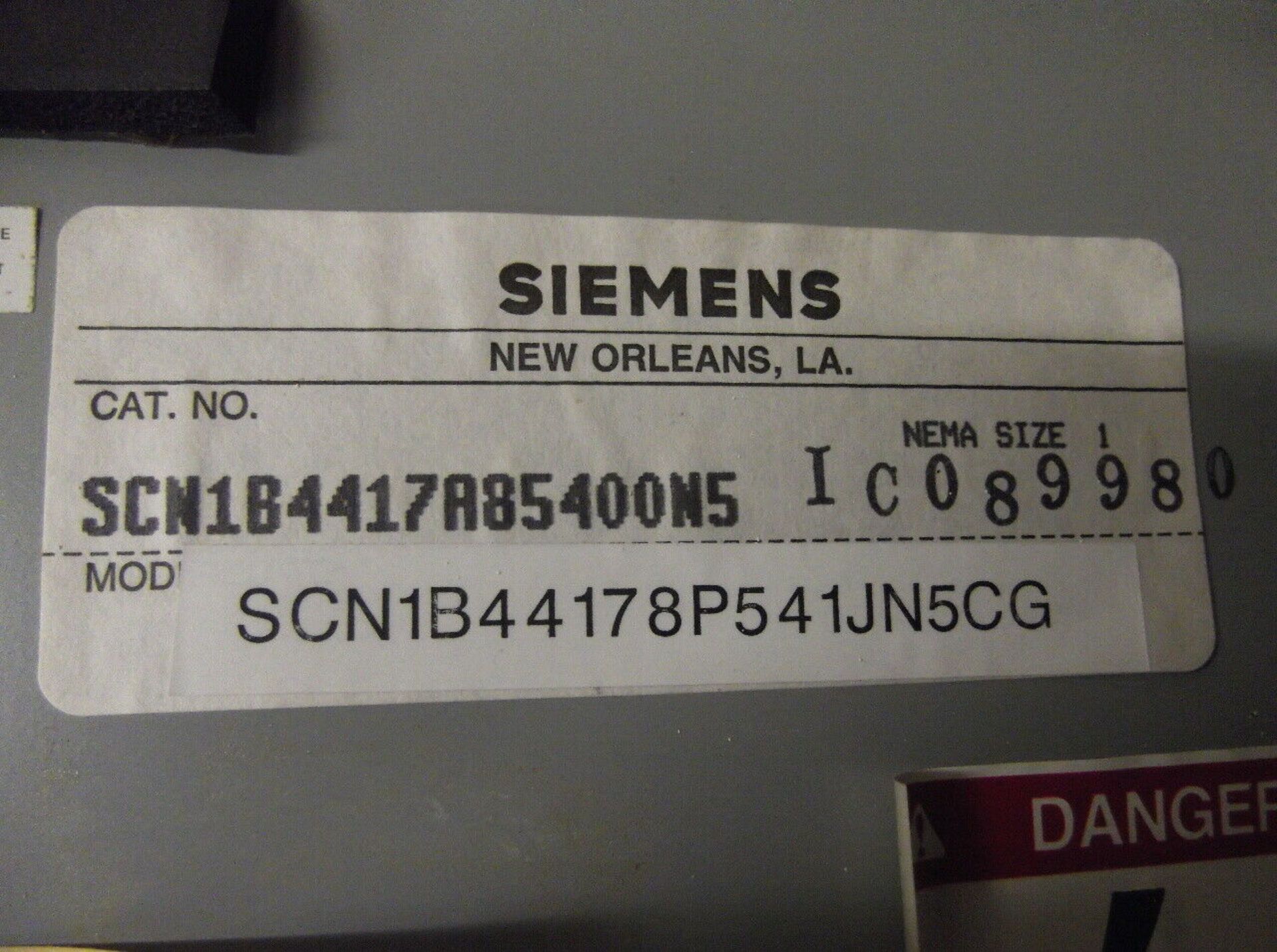 Siemens COMBINATION STARTER Cabinet SIZE-1 230V - Image 2 of 8