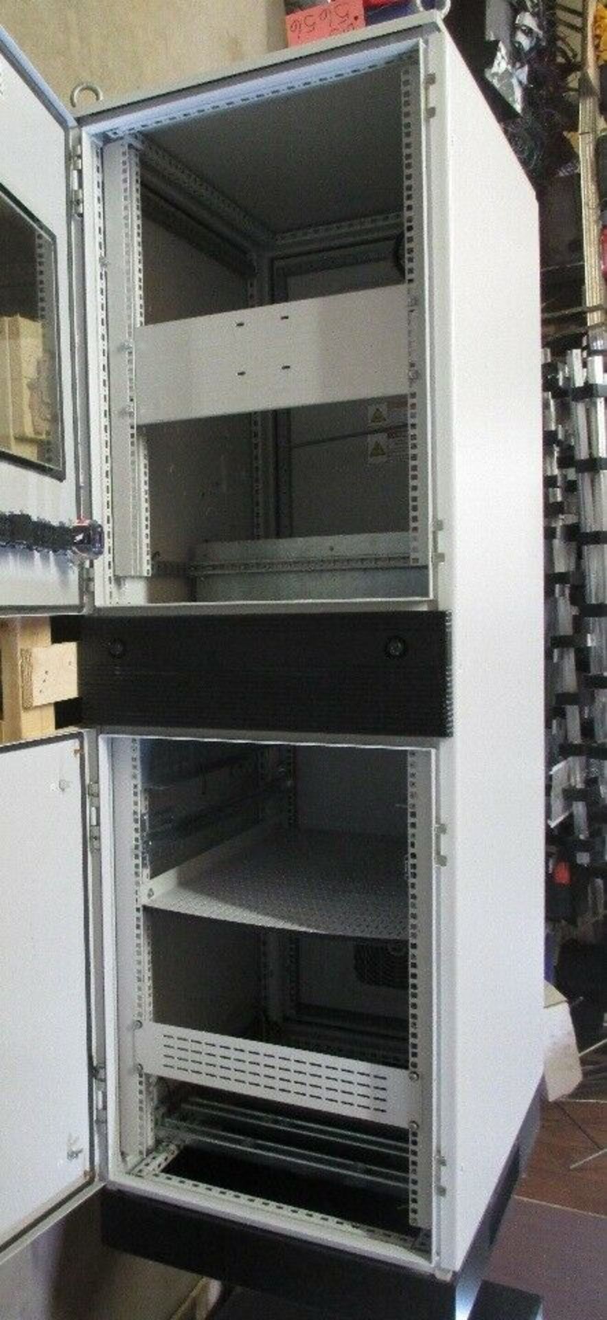 Hoffman Computer Server Cabinet, 7'5" High X 32" Deep X 24" Wide