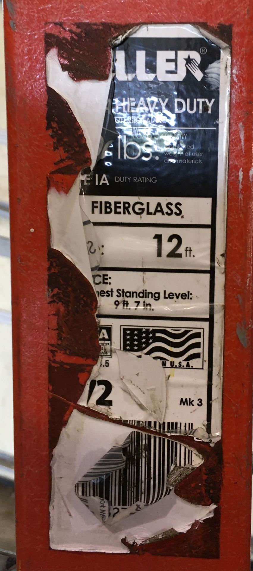 Keller 12Ft Fiberglass step Ladder - Image 2 of 4