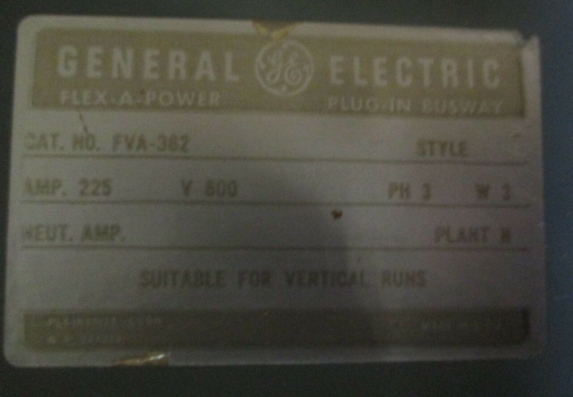 4X The Money GE Busway - 225Amp, 3Wire, 600V - Image 2 of 2