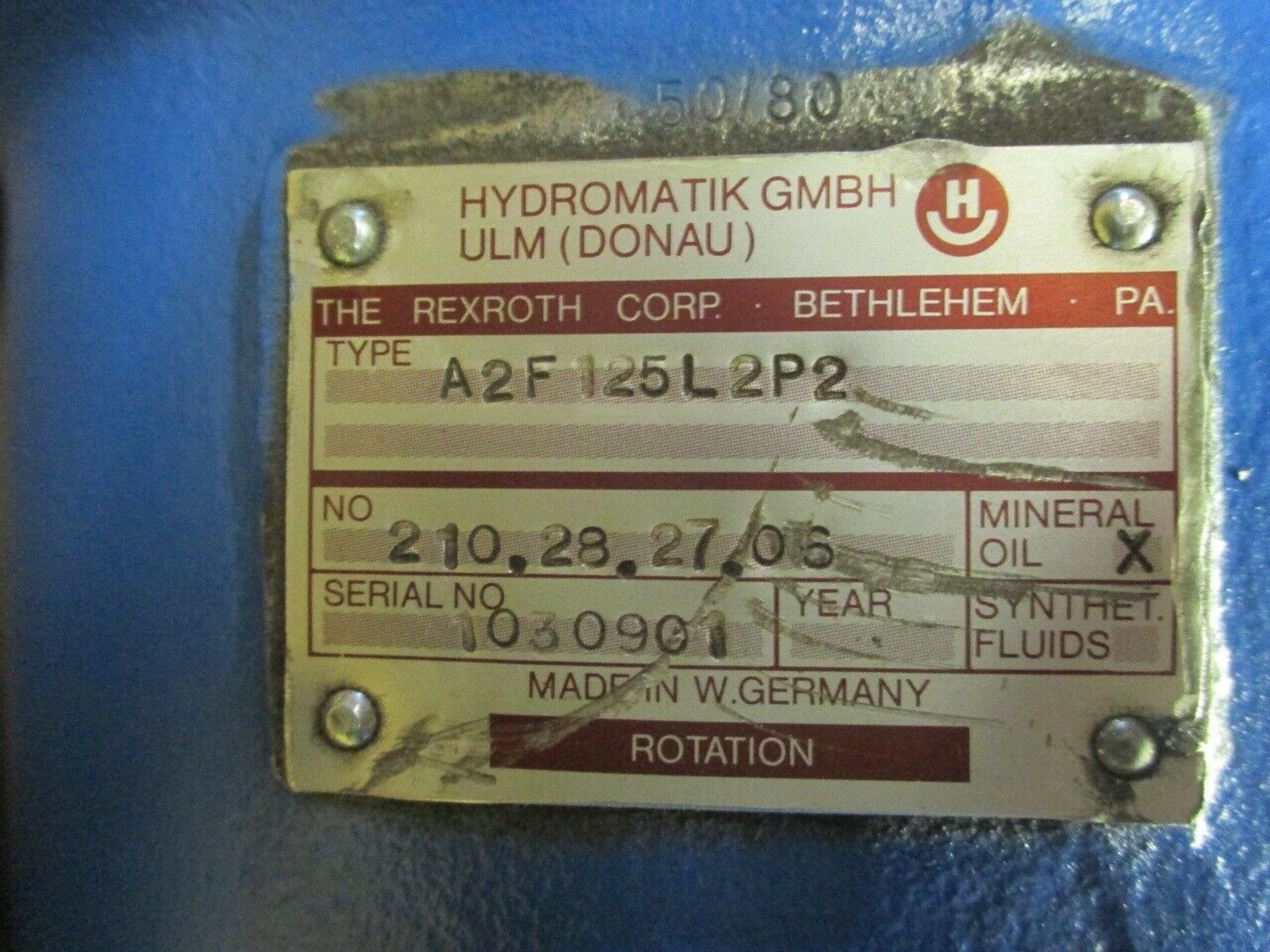 Rexroth Hydromatik A2F125L2P2 Hydraulic Pump - Image 3 of 5