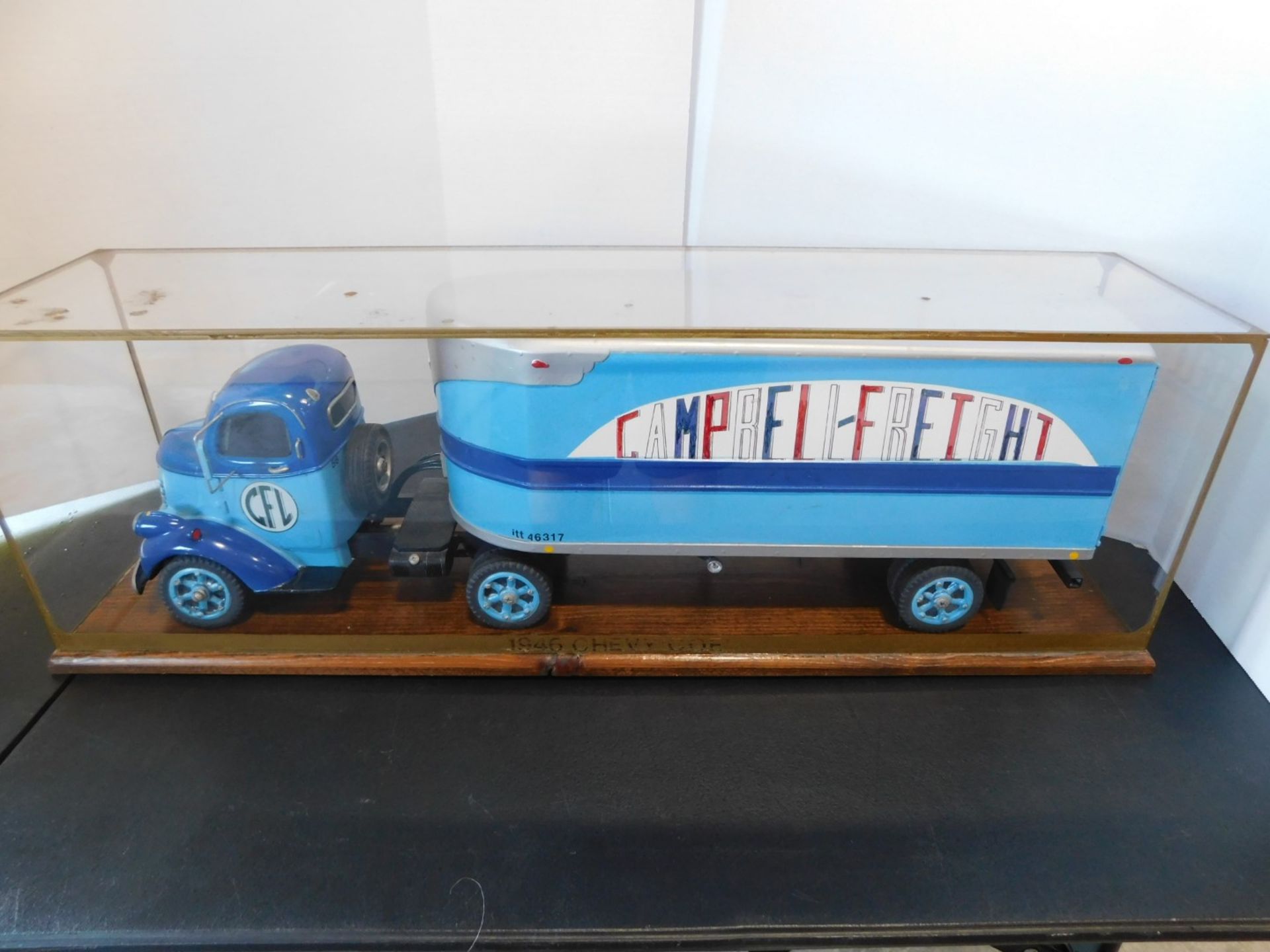 1946 Chevrolet "COE" Truck and Trailer Encased Model