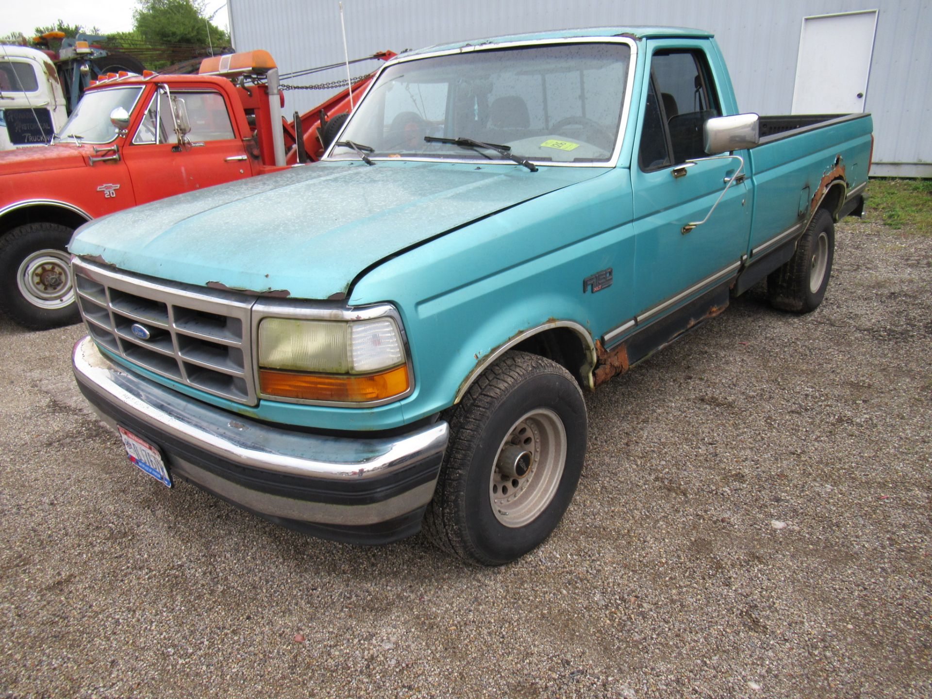 1995 Ford F-150 XLT Pickup Truck, 8' Bed, PW, PL, Auto Cruise, AC, AM/FM, Cassette, Dual Fuel Tanks, - Image 2 of 20