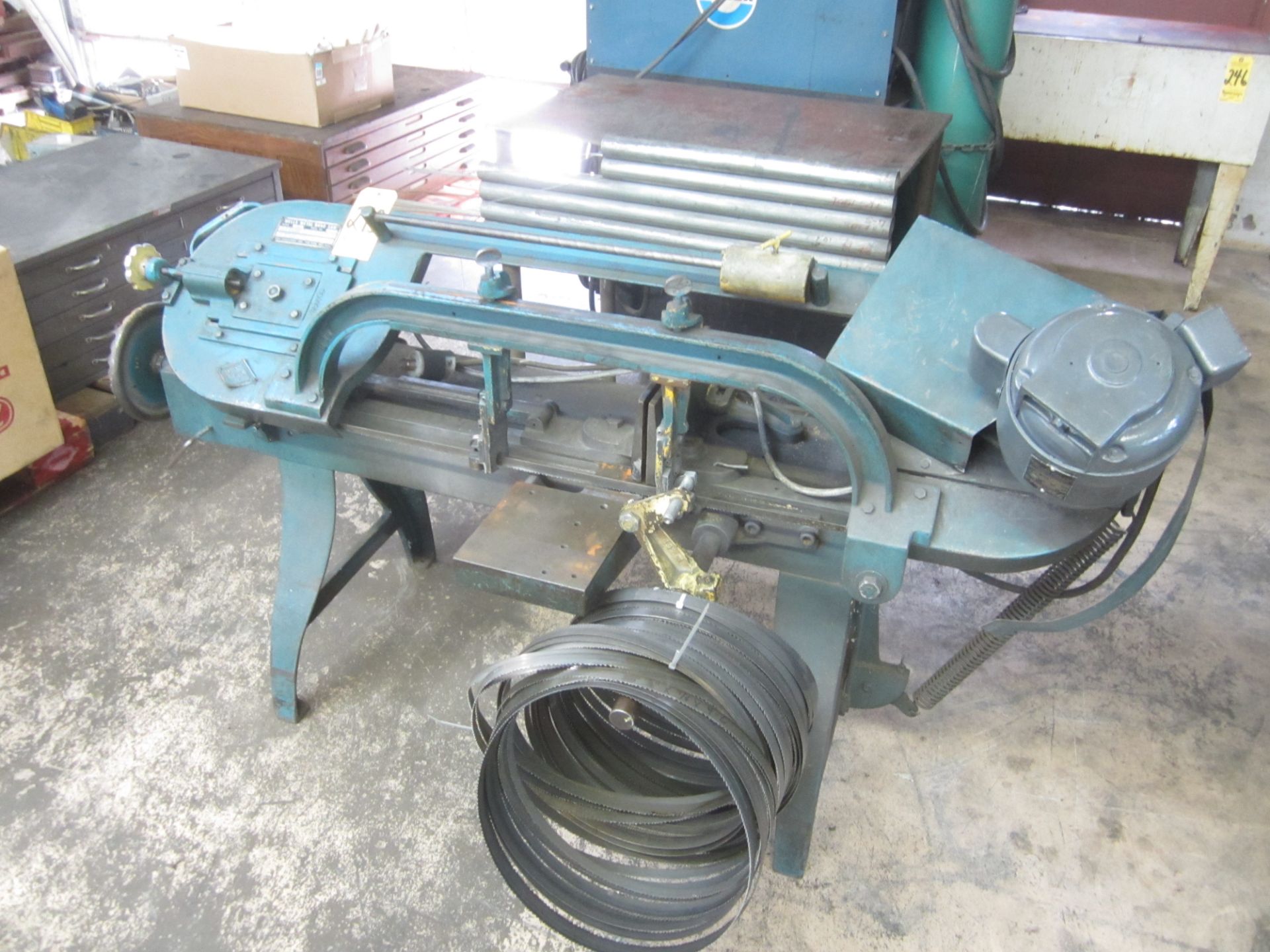 Wells 8M Horizontal Band Saw, s/n 15203, with Extra Blades - Image 3 of 3