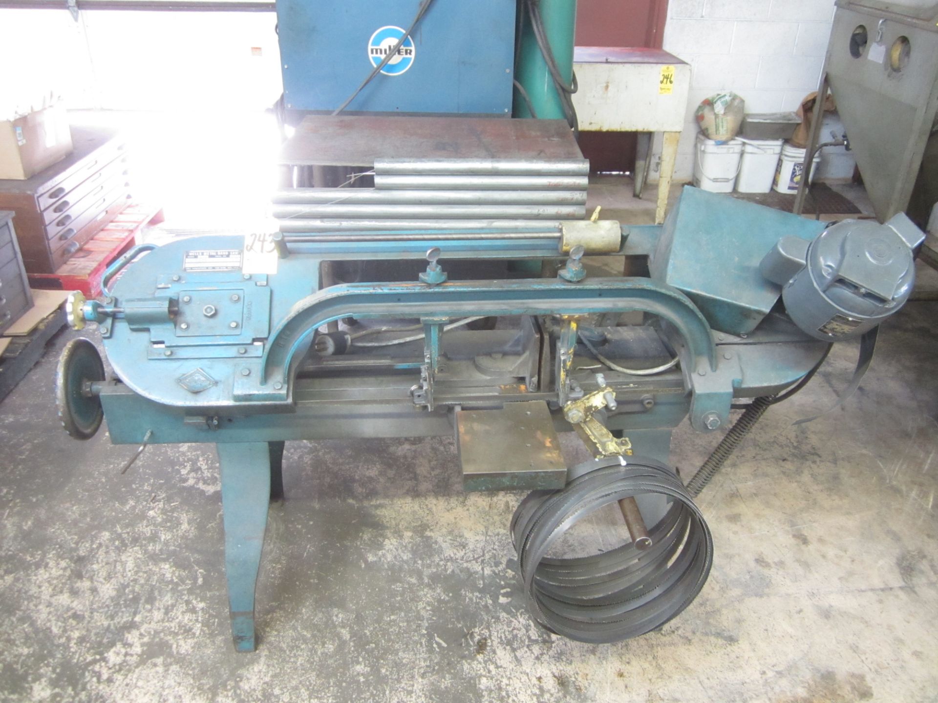 Wells 8M Horizontal Band Saw, s/n 15203, with Extra Blades