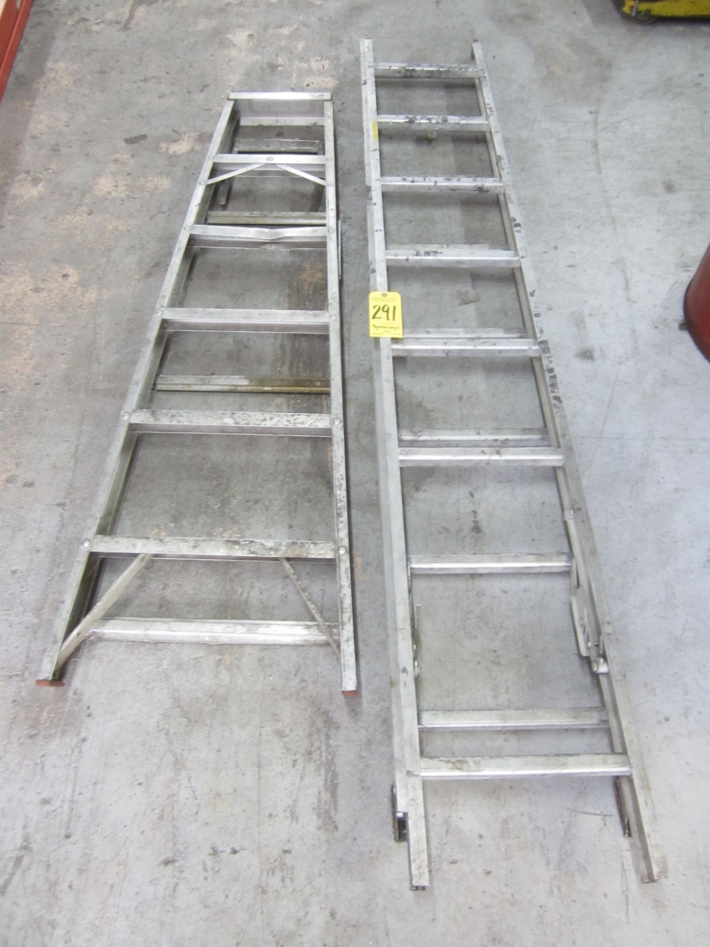 6' Aluminum Step Ladder and 16' Aluminum Extension Ladder