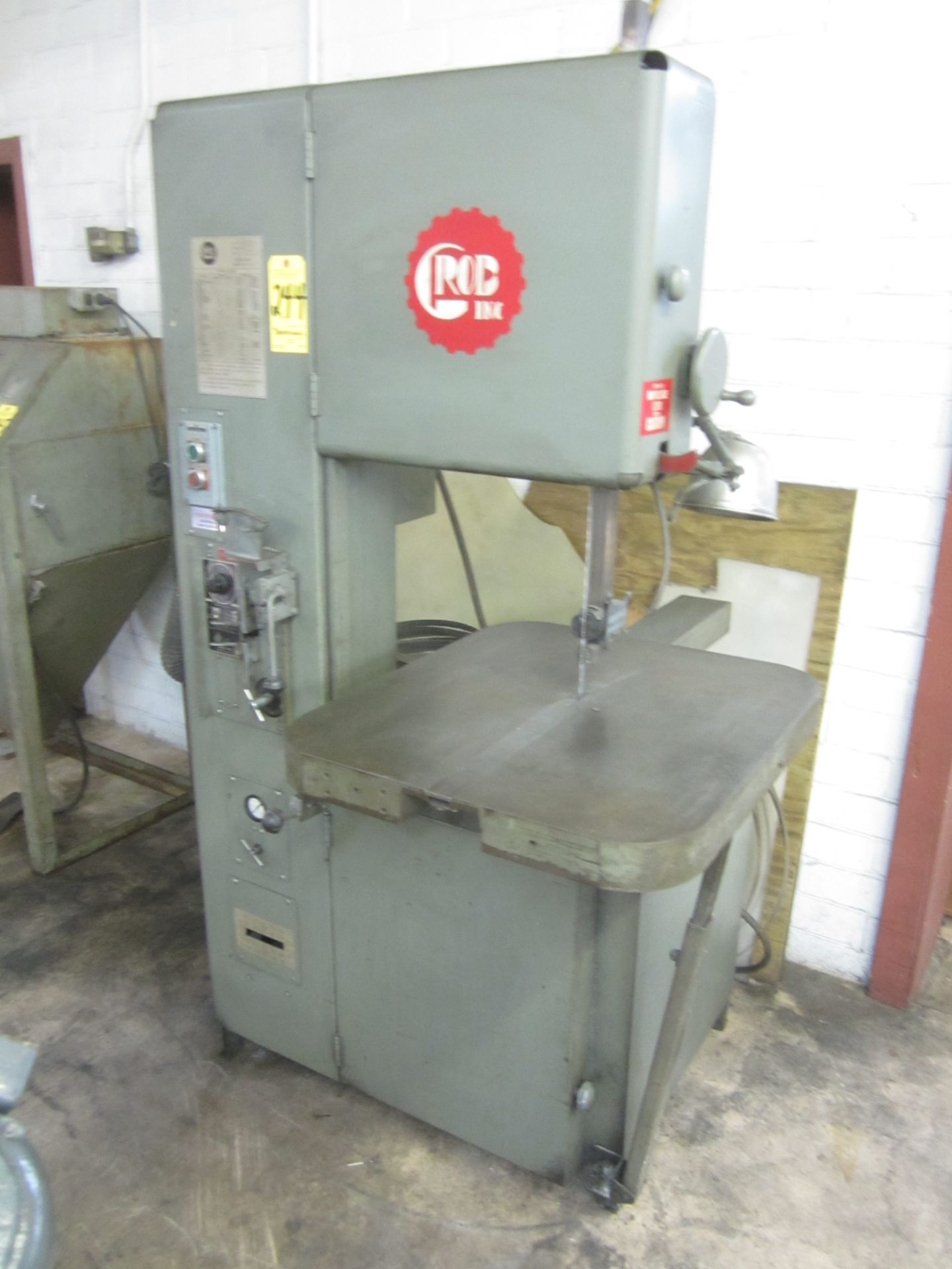 Grob Model 4V-18 Vertical Band Saw, s/n 4623, 18", Blade Welder - Image 4 of 4