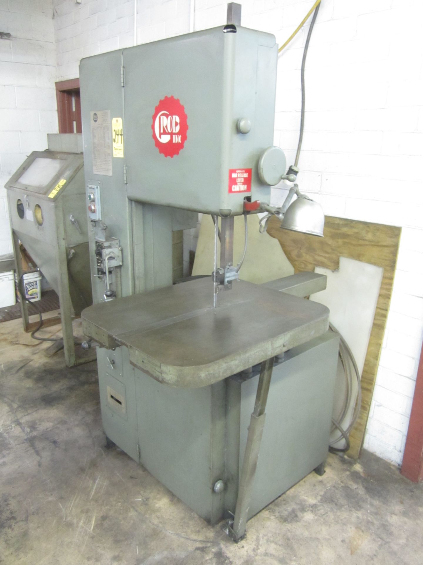 Grob Model 4V-18 Vertical Band Saw, s/n 4623, 18", Blade Welder - Image 2 of 4