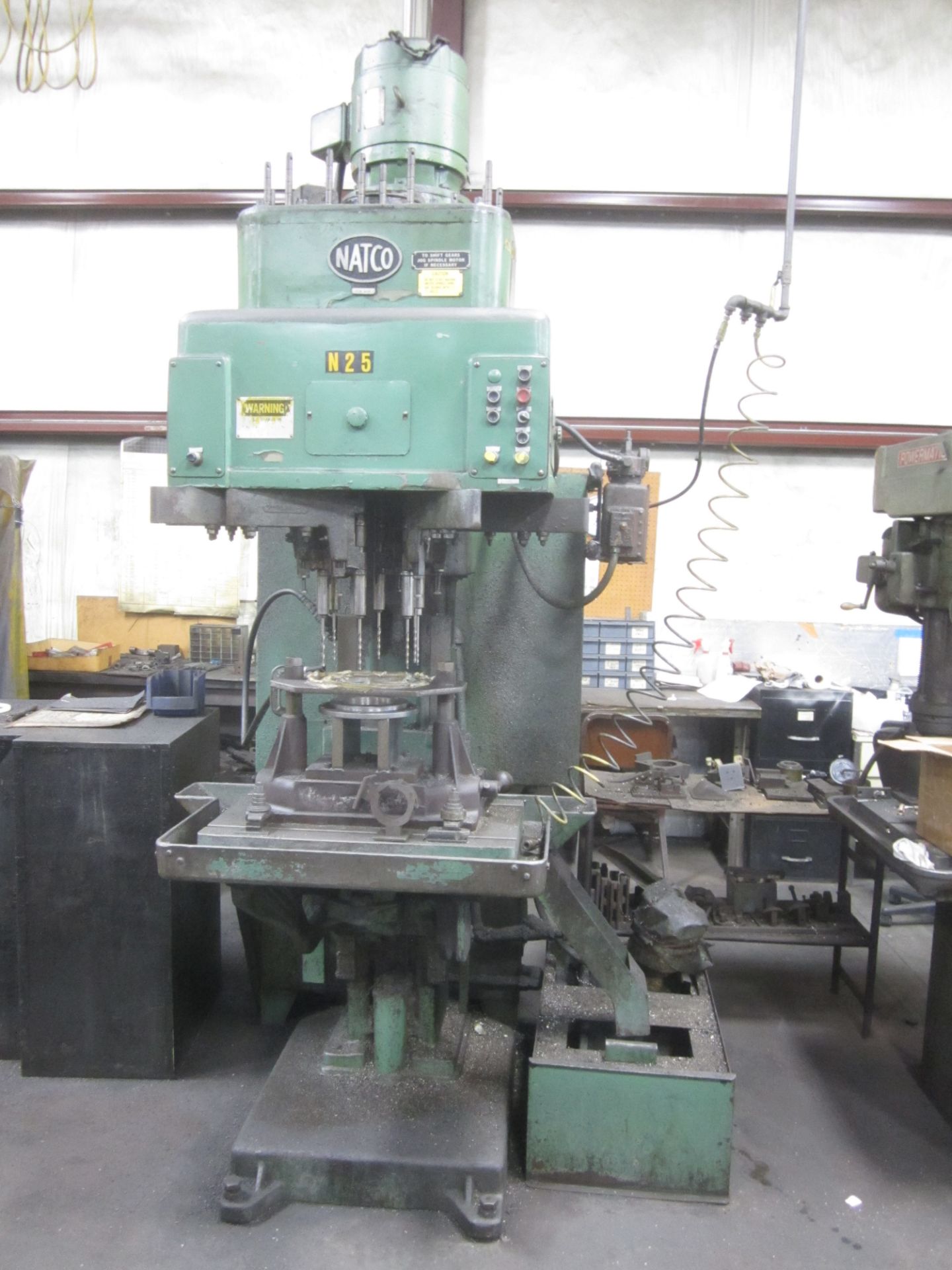 Natco Model F1-B Multi Spindle Drilling and Tapping Machine, s/n H6-998,12-Spindle - Image 2 of 7