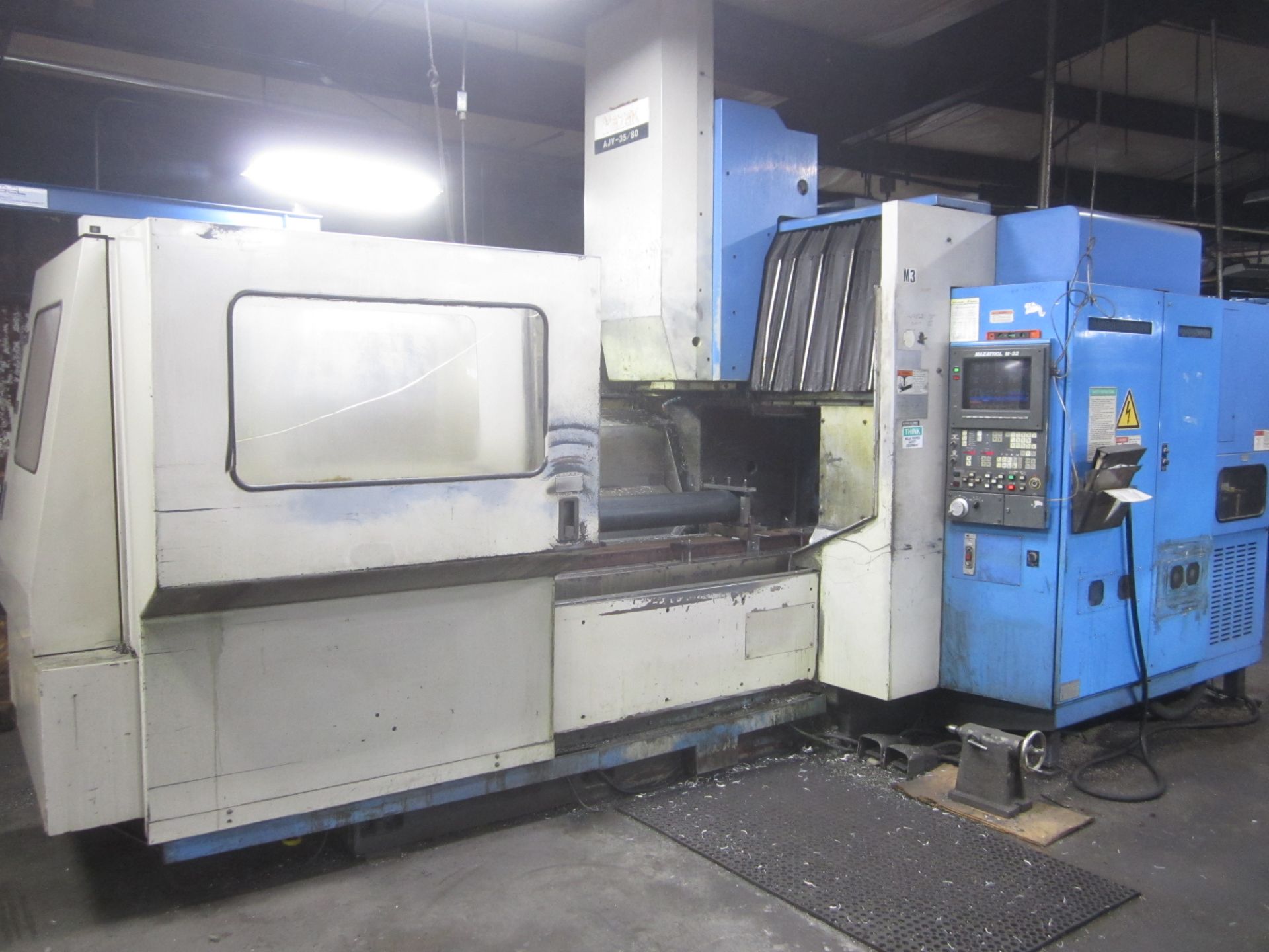 Mazak Model AJV-35/80 CNC Vertical Machining Center, s/n 74343, New 19988, Mazatrol M-32 CNC