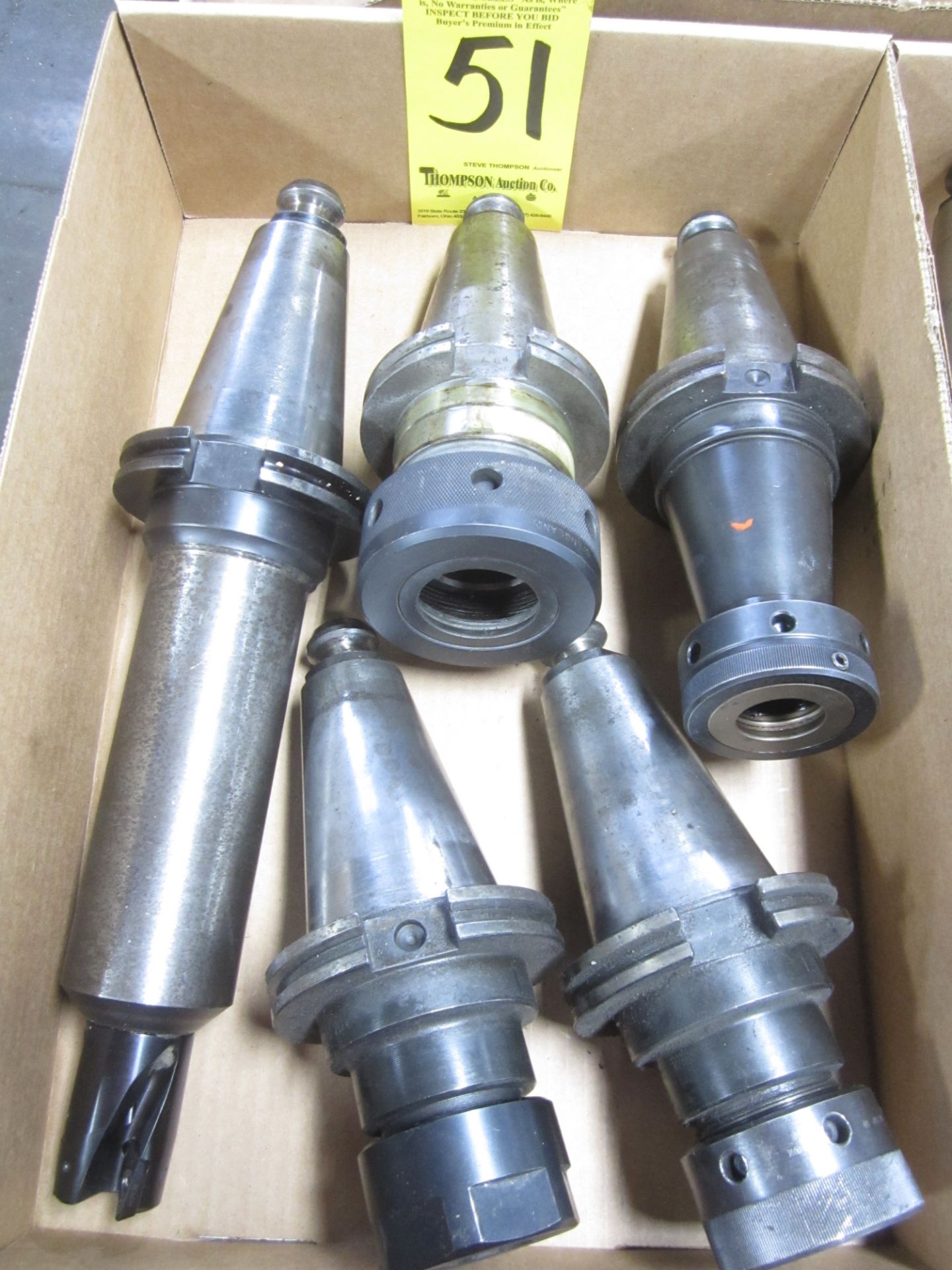 (5) Cat 50 Toolholders