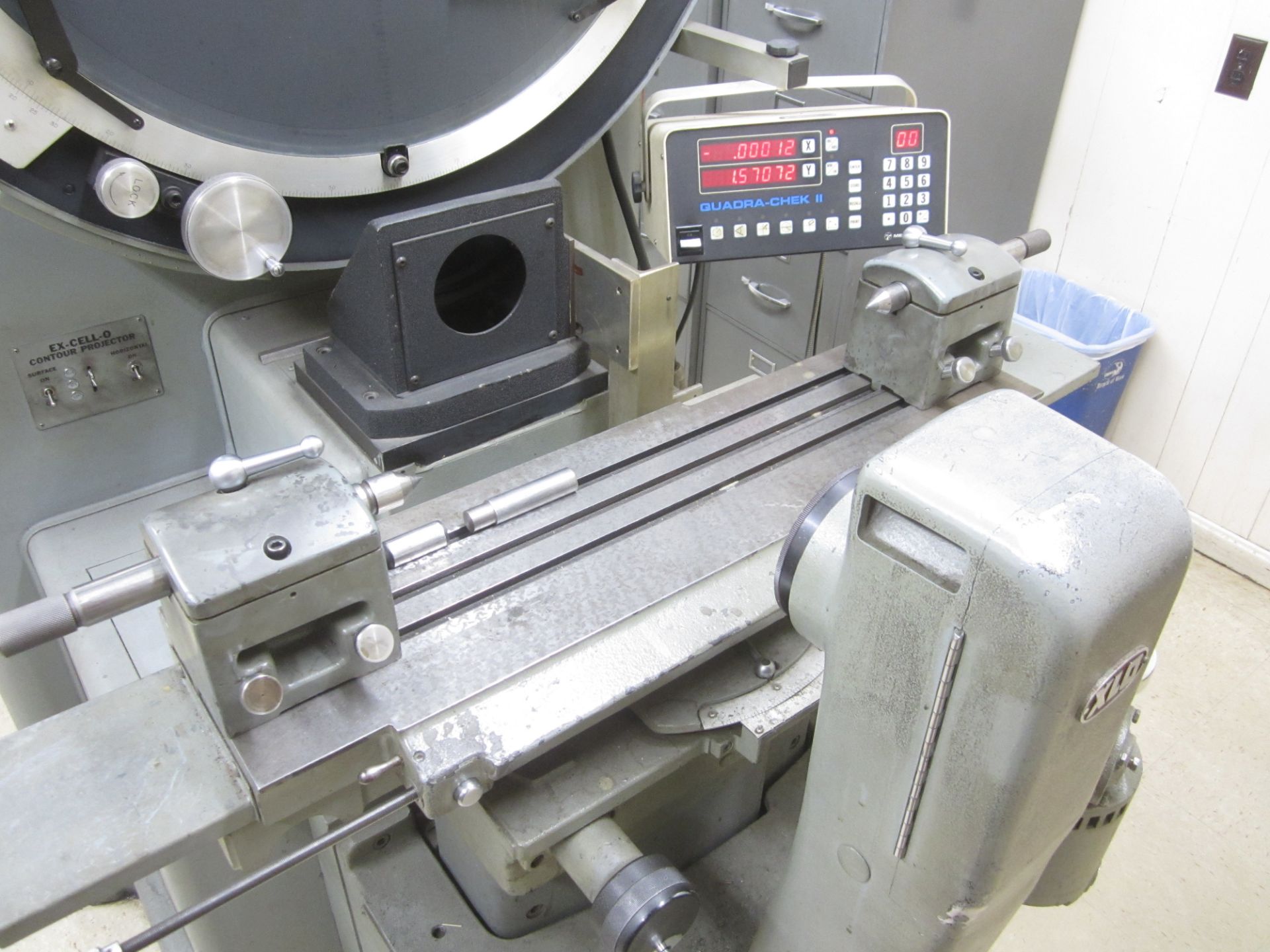 Excello Model 30-826. 30" Optical Comparator, s/n 82603 342, Power Elevation to Table, Quadra Chek - Image 3 of 6