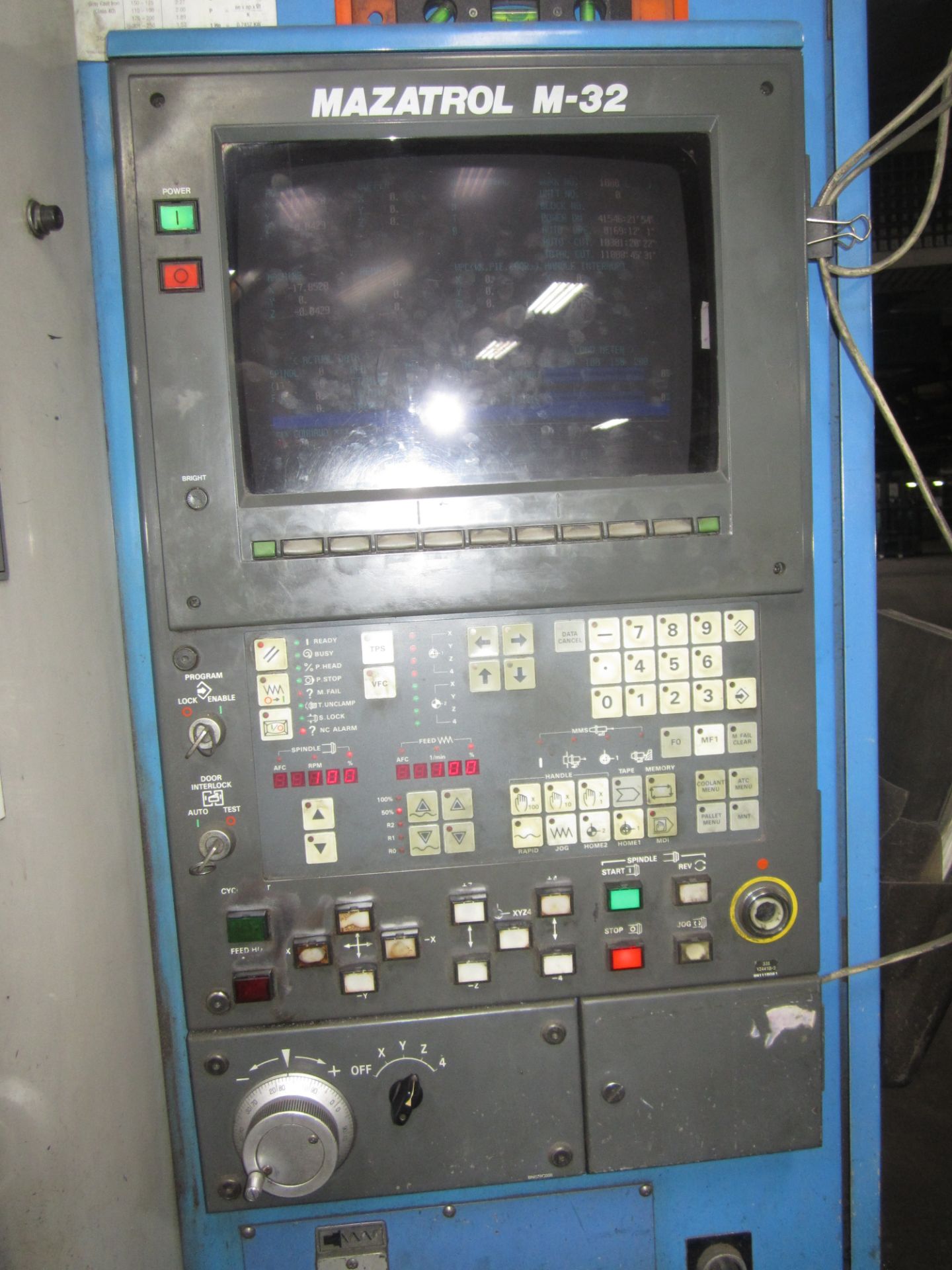 Mazak Model AJV-35/80 CNC Vertical Machining Center, s/n 74343, New 19988, Mazatrol M-32 CNC - Image 6 of 19