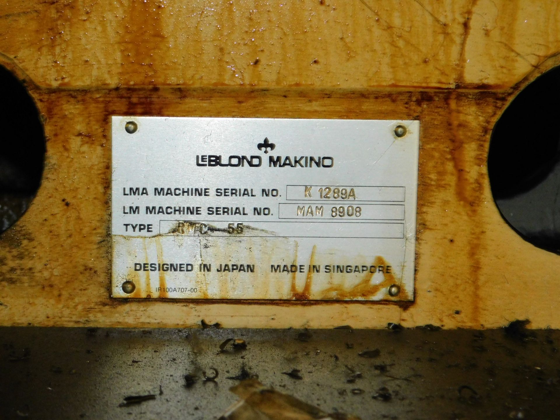 Leblond Makino Model RMC-55 CNC Vertical Machining Center, s/n K1289A, Fanuc 0M CNC Control, 13" X - Image 12 of 12