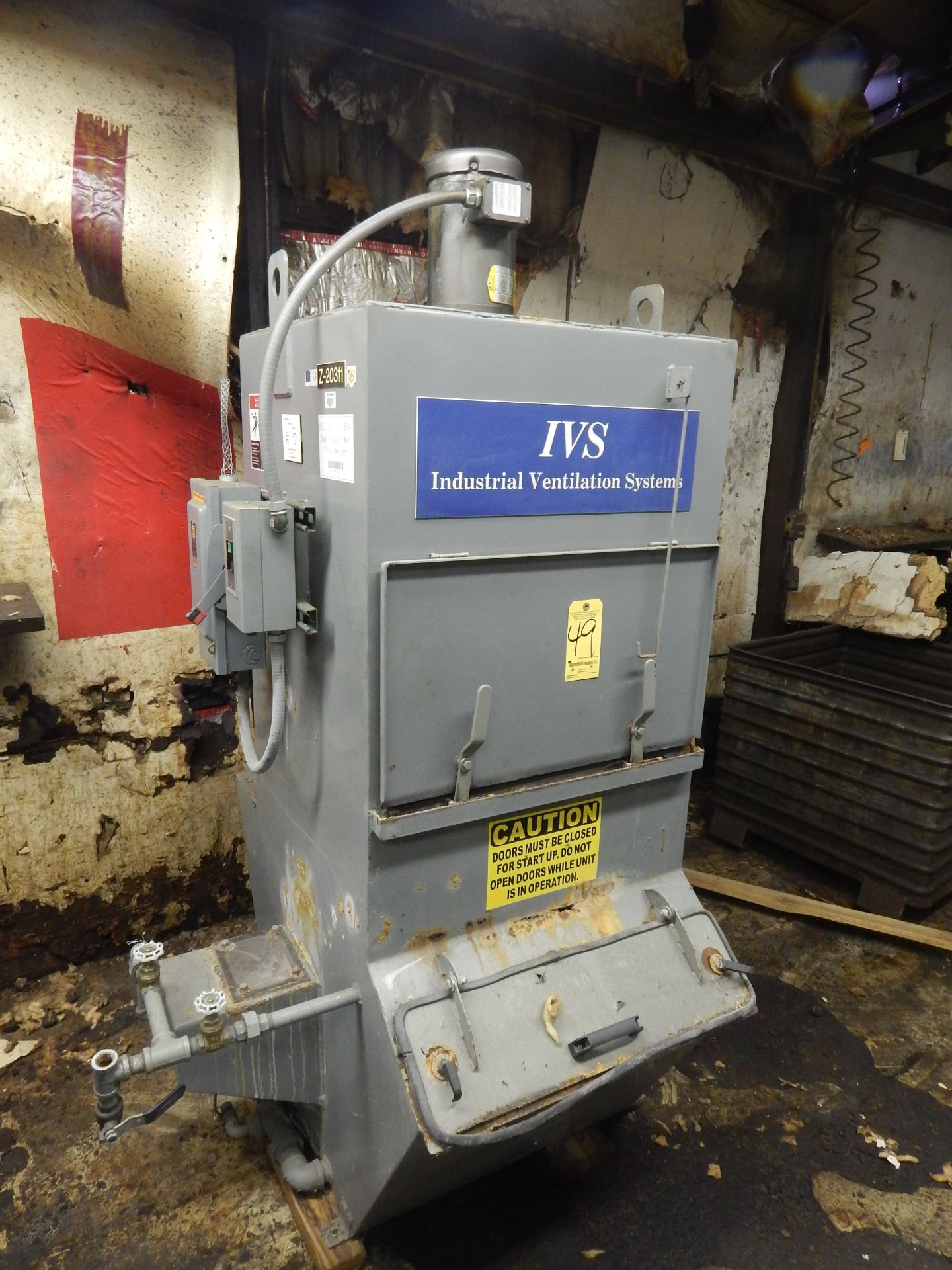 Industrial Ventilation Systems Model WC-1000 Wet Type Fire Proof Dust Collector - Image 3 of 3